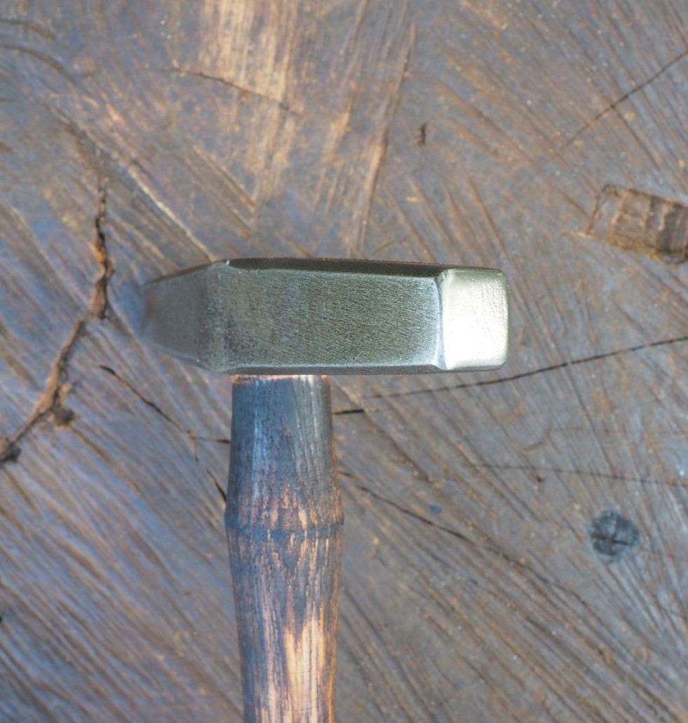 ODD 2.7LB SQUARE FACE “BOILER MAKER” RIVET PEIN HAMMER BLACKSMITH ANVIL VINTAGE