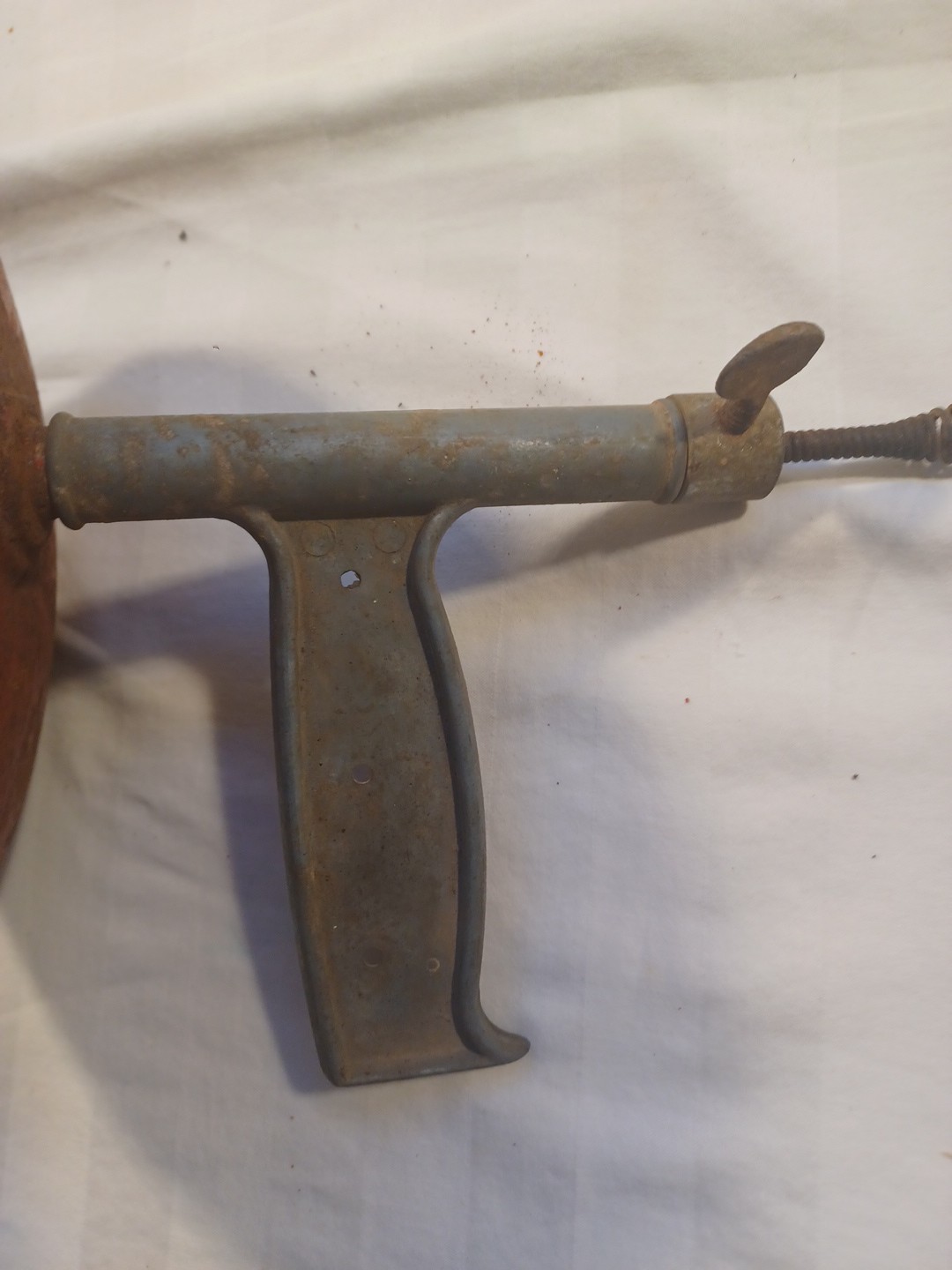 Chicago Speciality Mfg. Co. Hand Crank 15′ Drain Snake. Mighty Mite Vtg