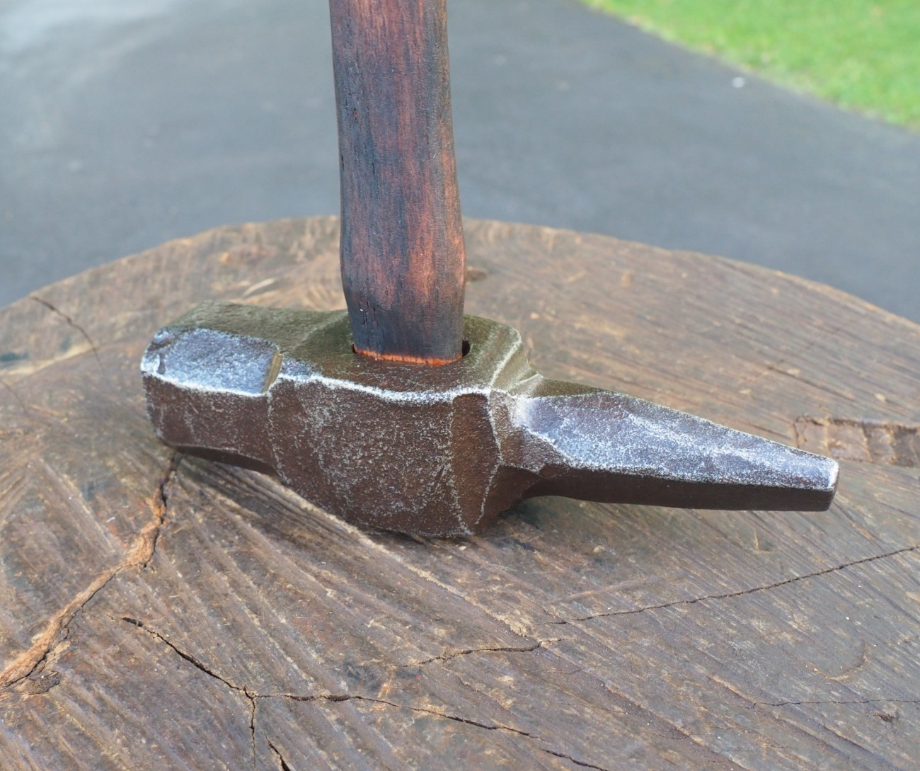 EXC 3.5LB HAMMER HANDLE “TOMAHAWK” EYE DRIFT PUNCH TOOL BLACKSMITH ANVIL VINTAGE