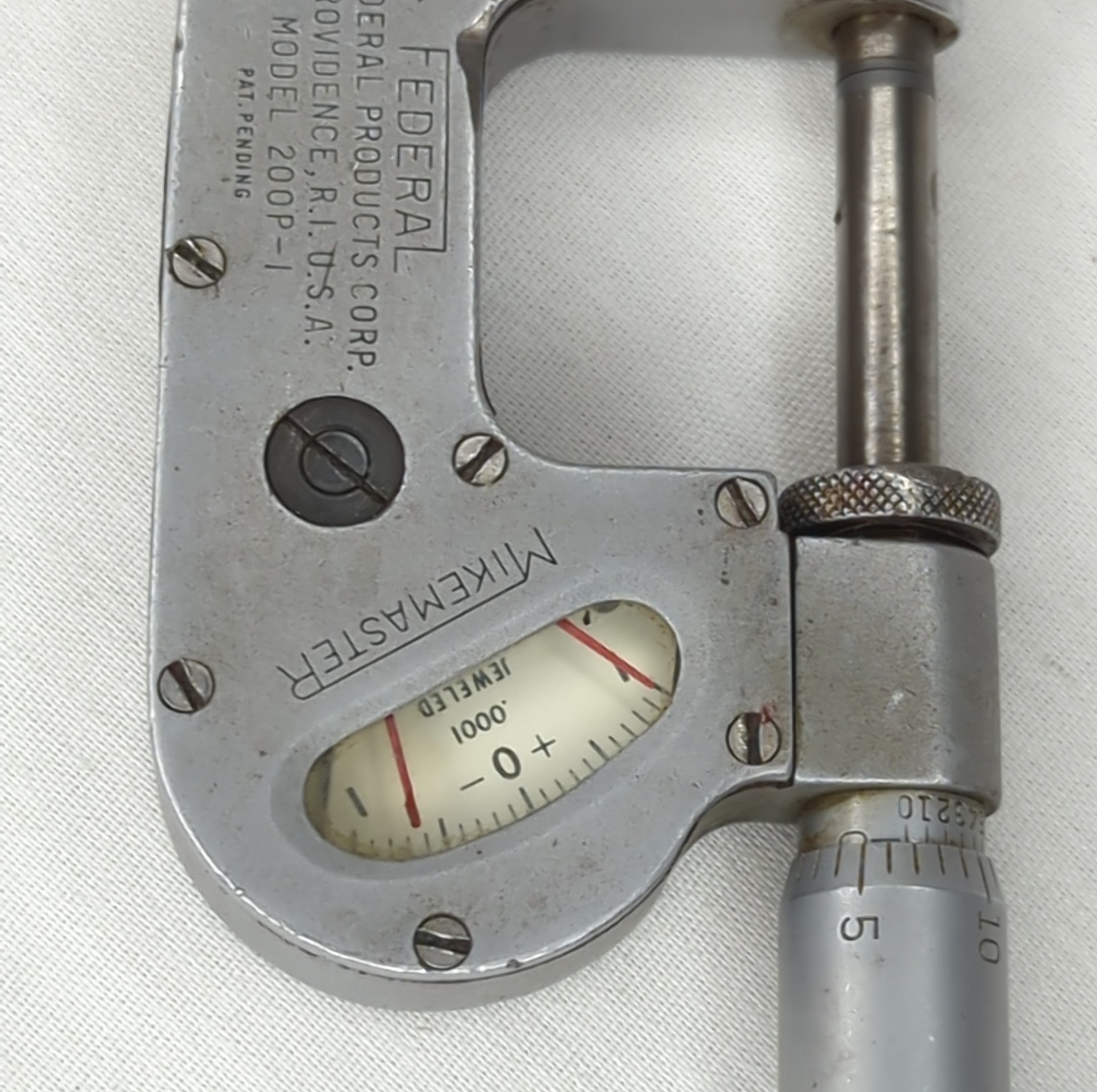 FEDERAL INDICATING MICROMETER MODEL 200P-1 USA