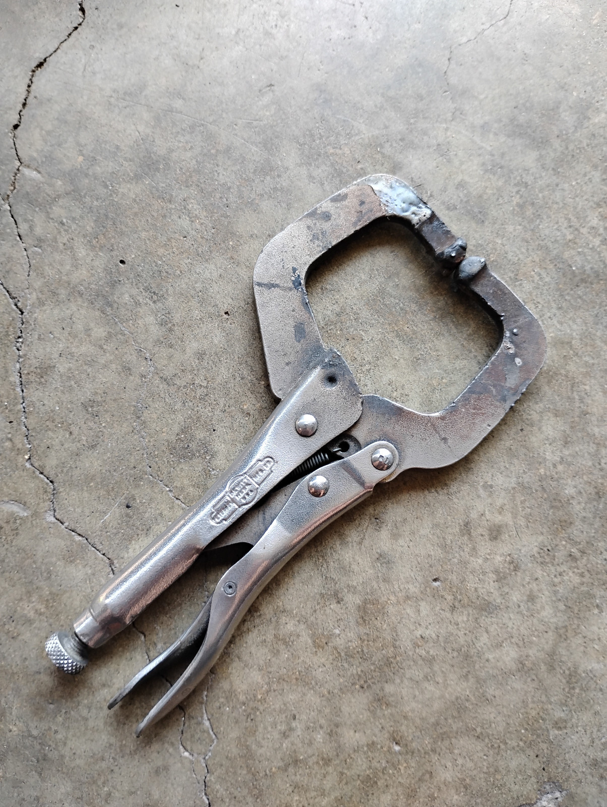 Vintage Petersen Dewitt Vise-Grip 6R Welders 6.5″ C-Clamp Pliers Made In USA