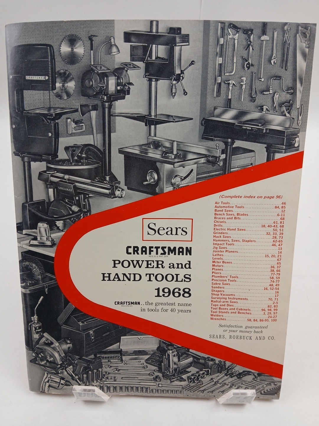 Vintage 1968 Sears Craftsman Power and Hand Tools Catalog 100 Pages Illustrated