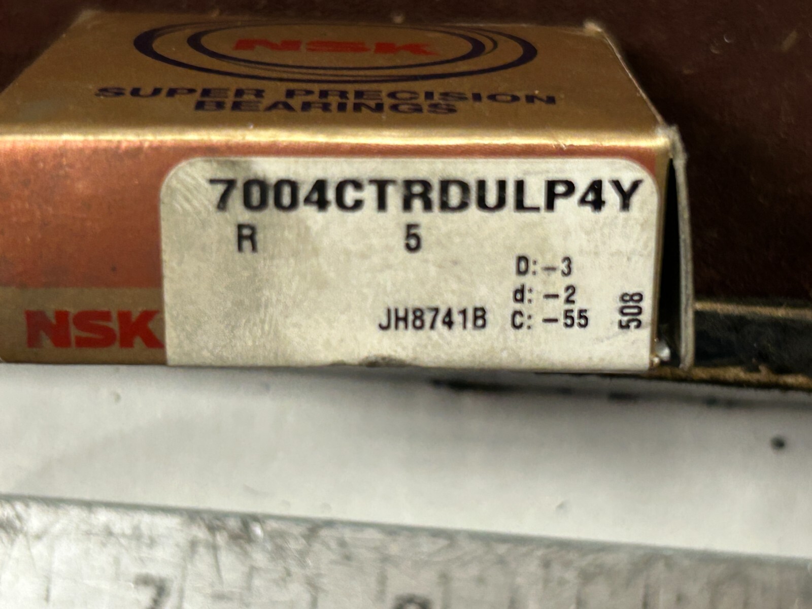 MACHINIS GrnCbC TOOLS Unopened Unused NSK Precision Bearings 7004CTRDULP4Y