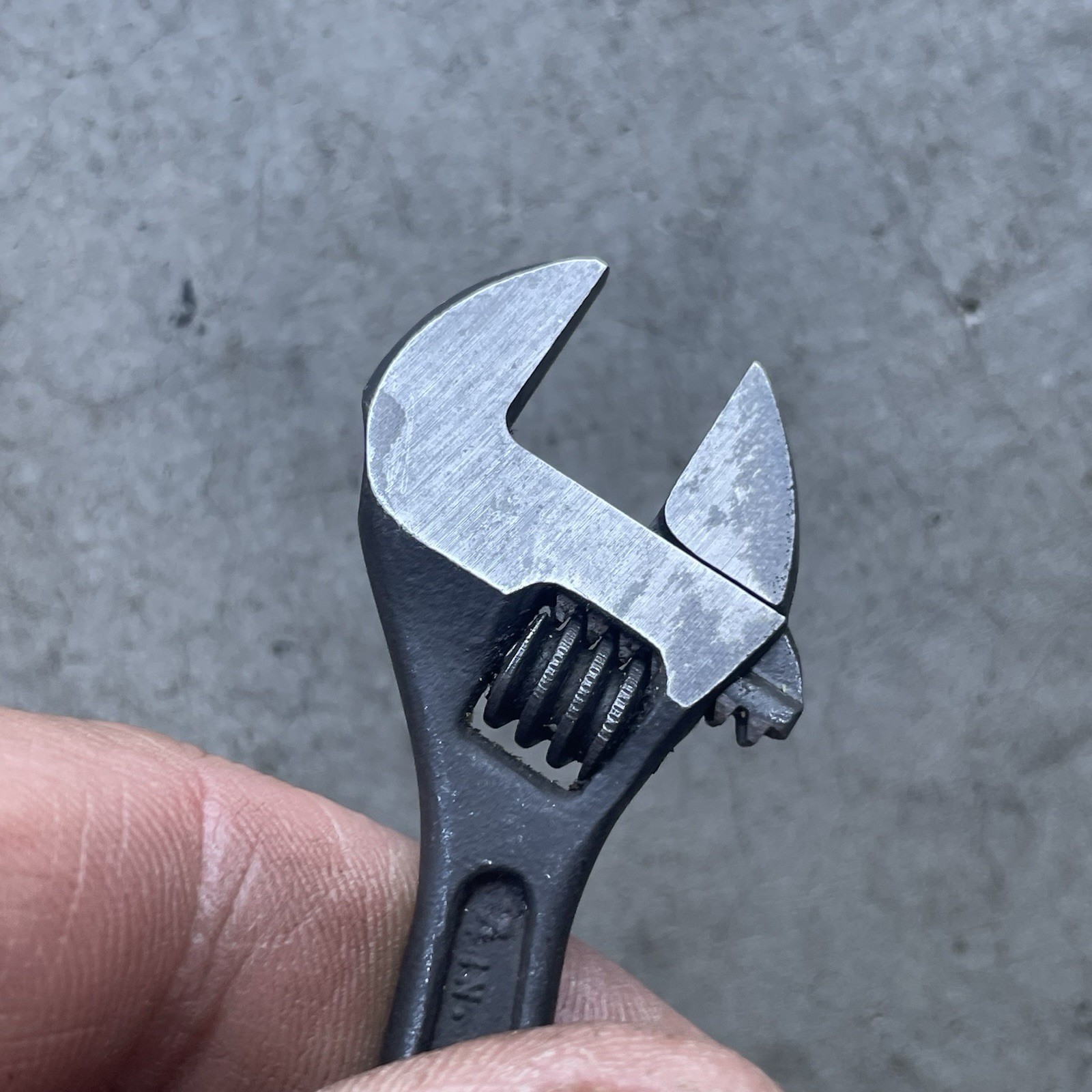 Vintage 4” Adjustable Wrench P & C Tools Black Oxide USA Nice!
