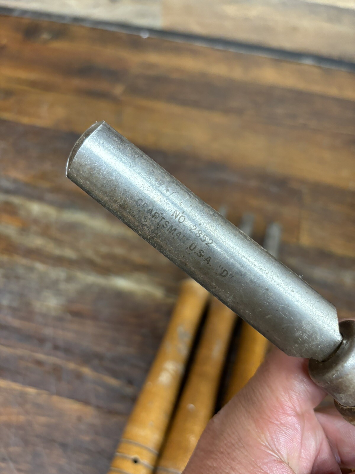 4 Craftsman Chisels Lathe Carving Tools. 2852, 2851, 2862 and Illegible model