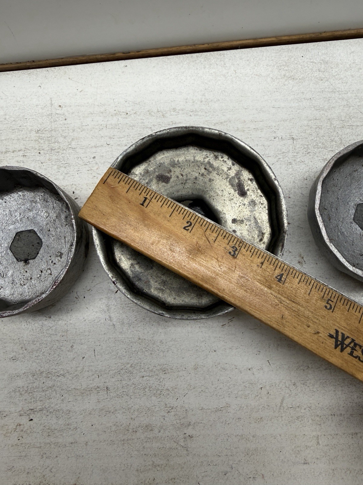 Vintage Oil Filter Wrench Cap Style Lot Of 3 USA KC, Fram, Motocraft, NAPA, Wix