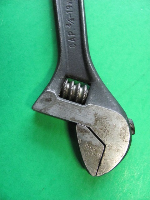 VINTAGE CRESCENT CRESTOLOY 6″ BLACK OXIDE ADJUSTABLE WRENCH USA
