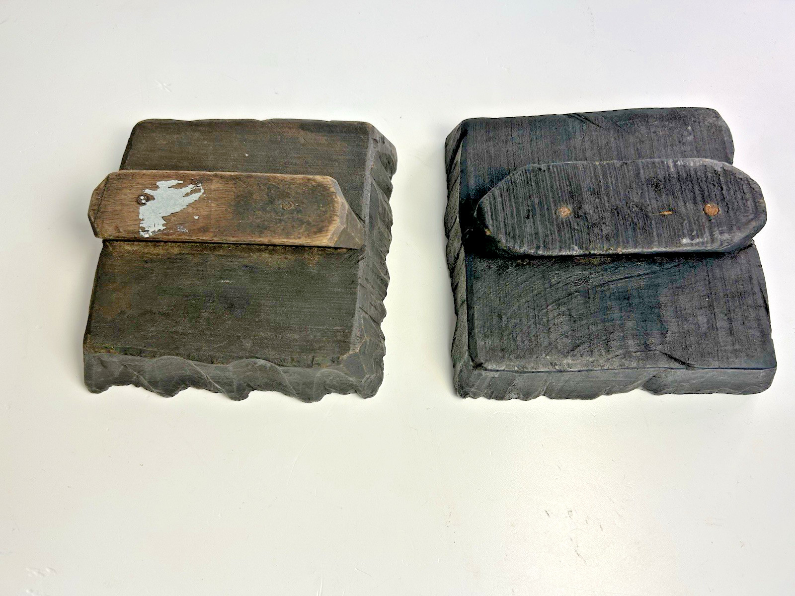Vintage/Antique Hand-Carved Wooden Textile Printing Blocks Stamps Floral designs