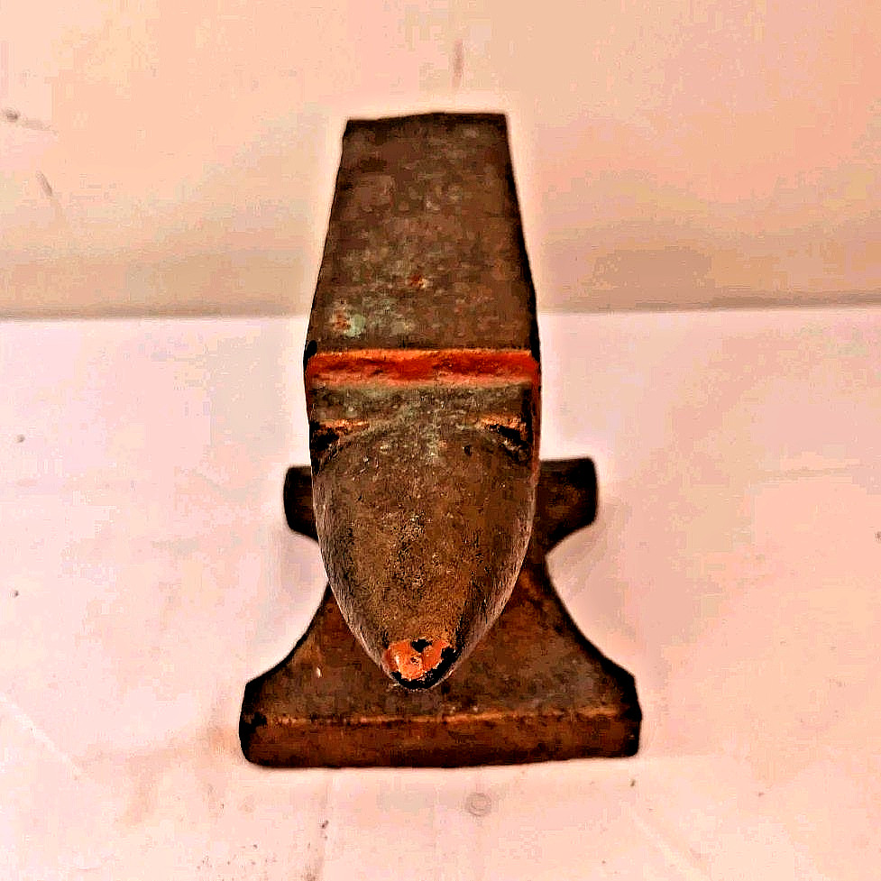 Vintage Small Iron Anvil Marked ‘M’ Blacksmith Tool Approx. 8 Inch Collectible