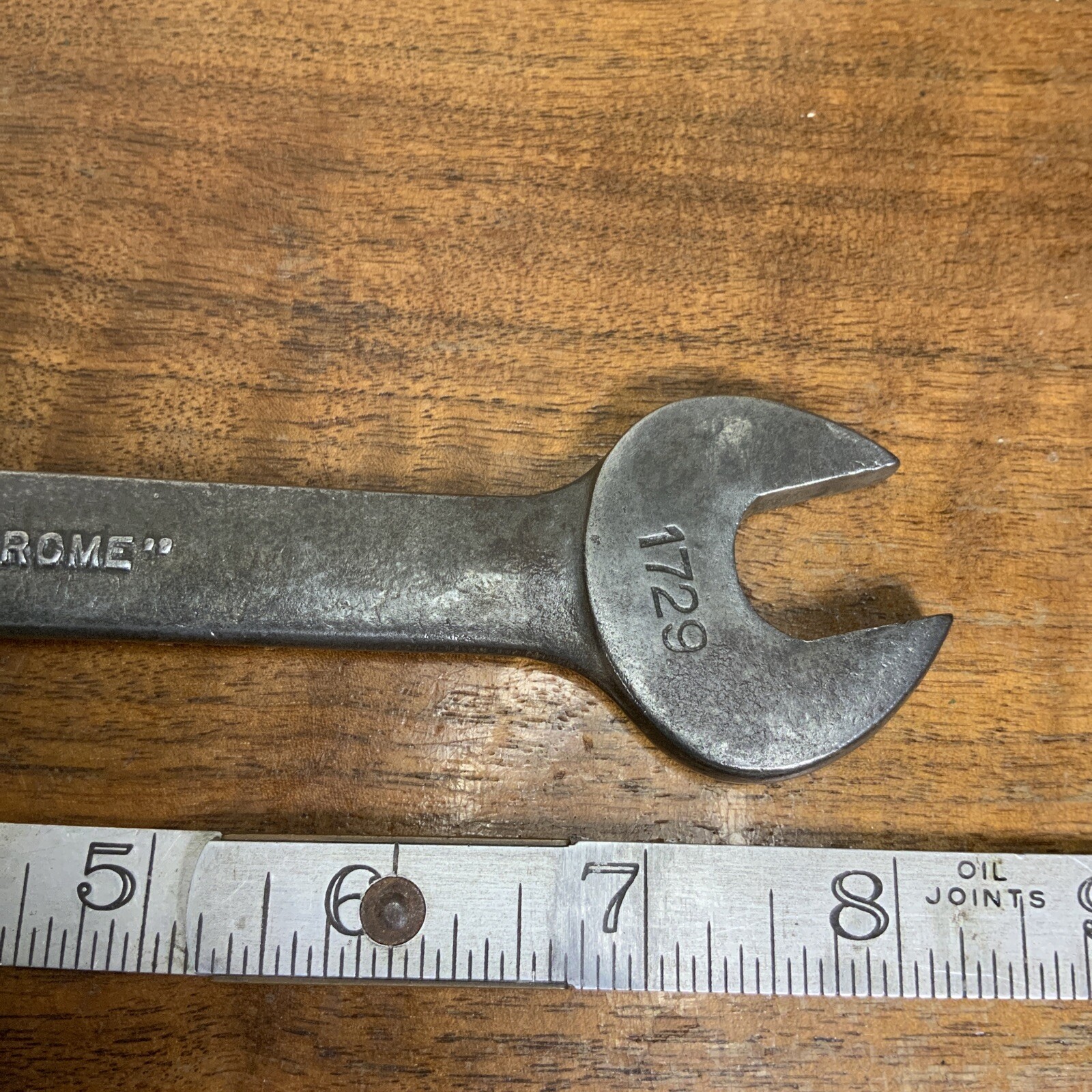 Vintage Herbrand Open End Wrench 3/4” By 5/8” “ Van Chrome” USA #1729