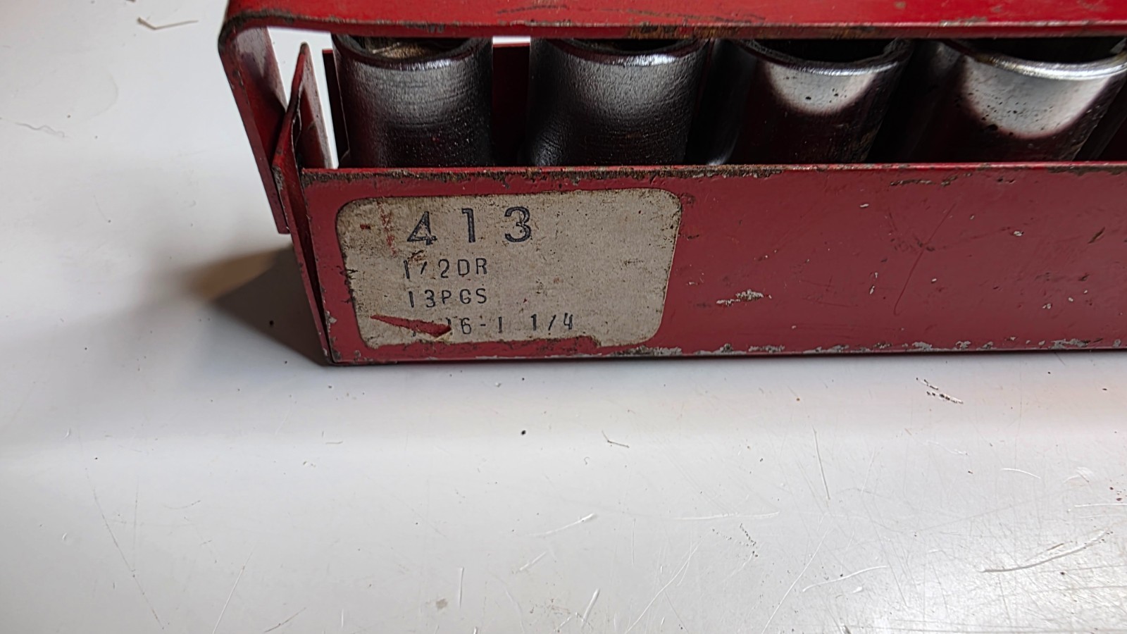 Wright Tool 12 Point Standard Socket Set 11 Piece 1/2″ Drive SAE 415 USA