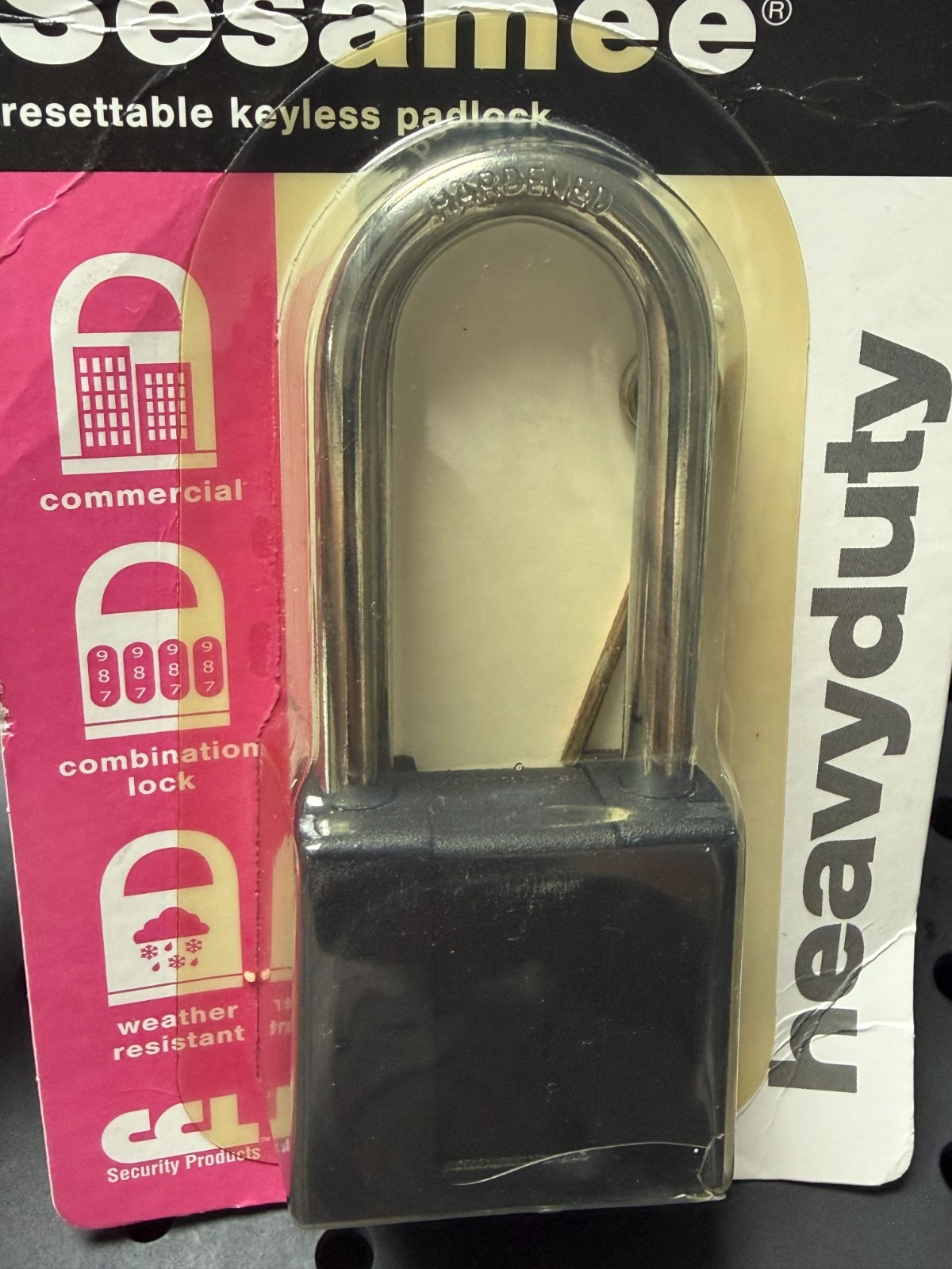Sesamee Combination Heavy Duty Padlock Weather Resistant K500 2 1/4 CCL Security