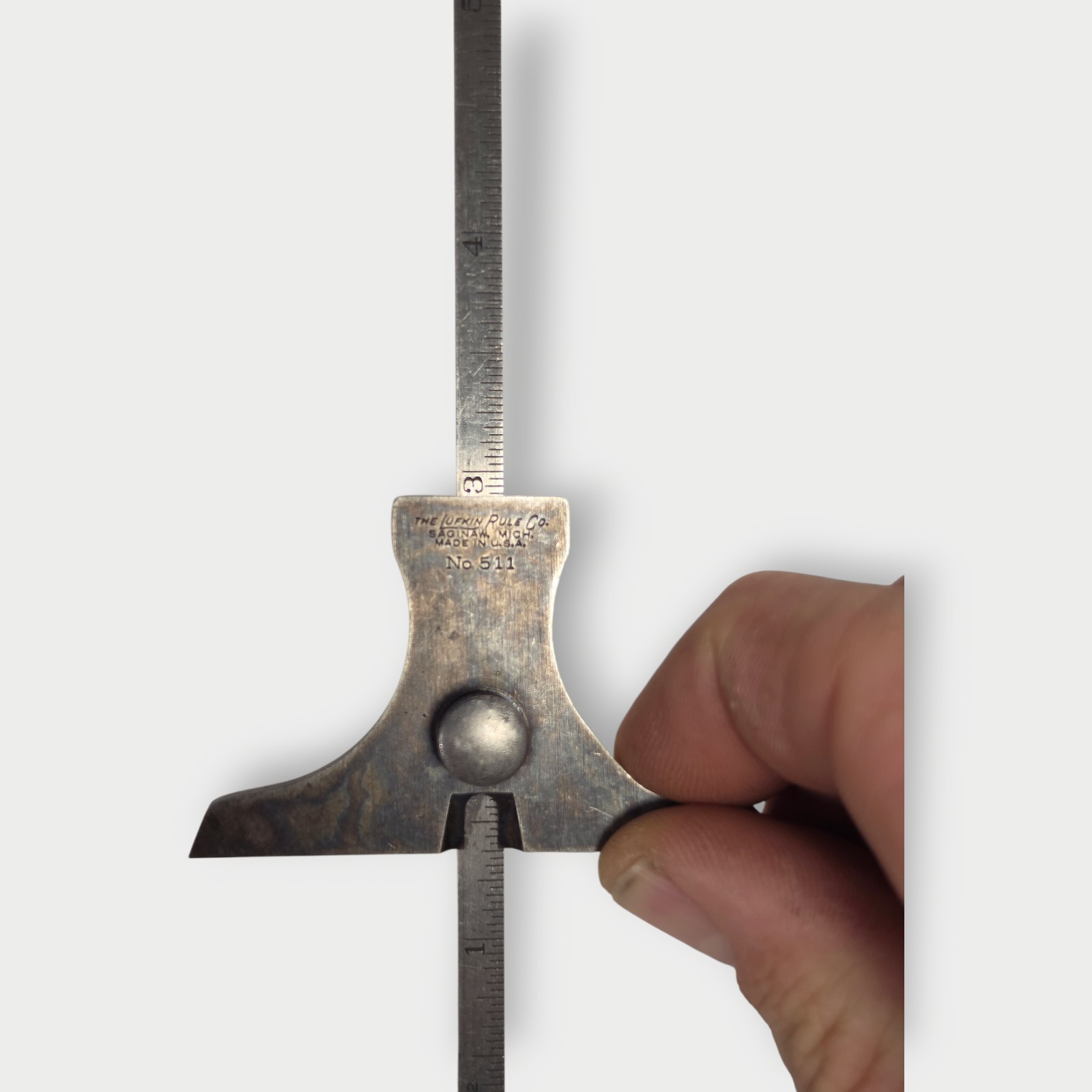 The Lufkin Rule Co. No.511 Hardened Depth Gage Lufkin No. 2310 6” Rule