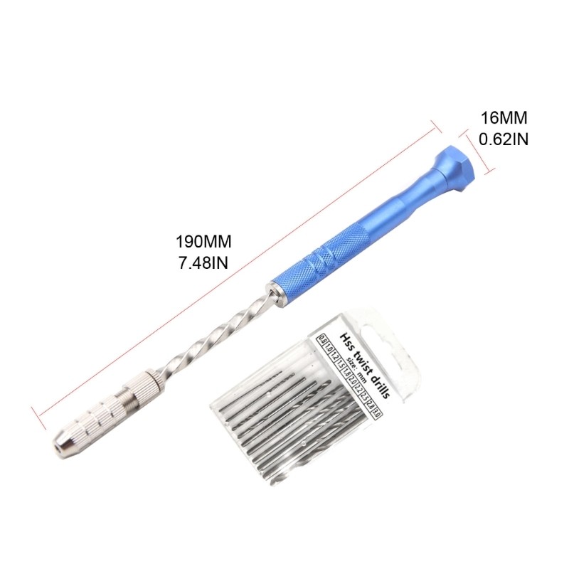 1 Set DIY Resin Keychain Jewelry Making Kit Precision Pin Hand Twist Drill