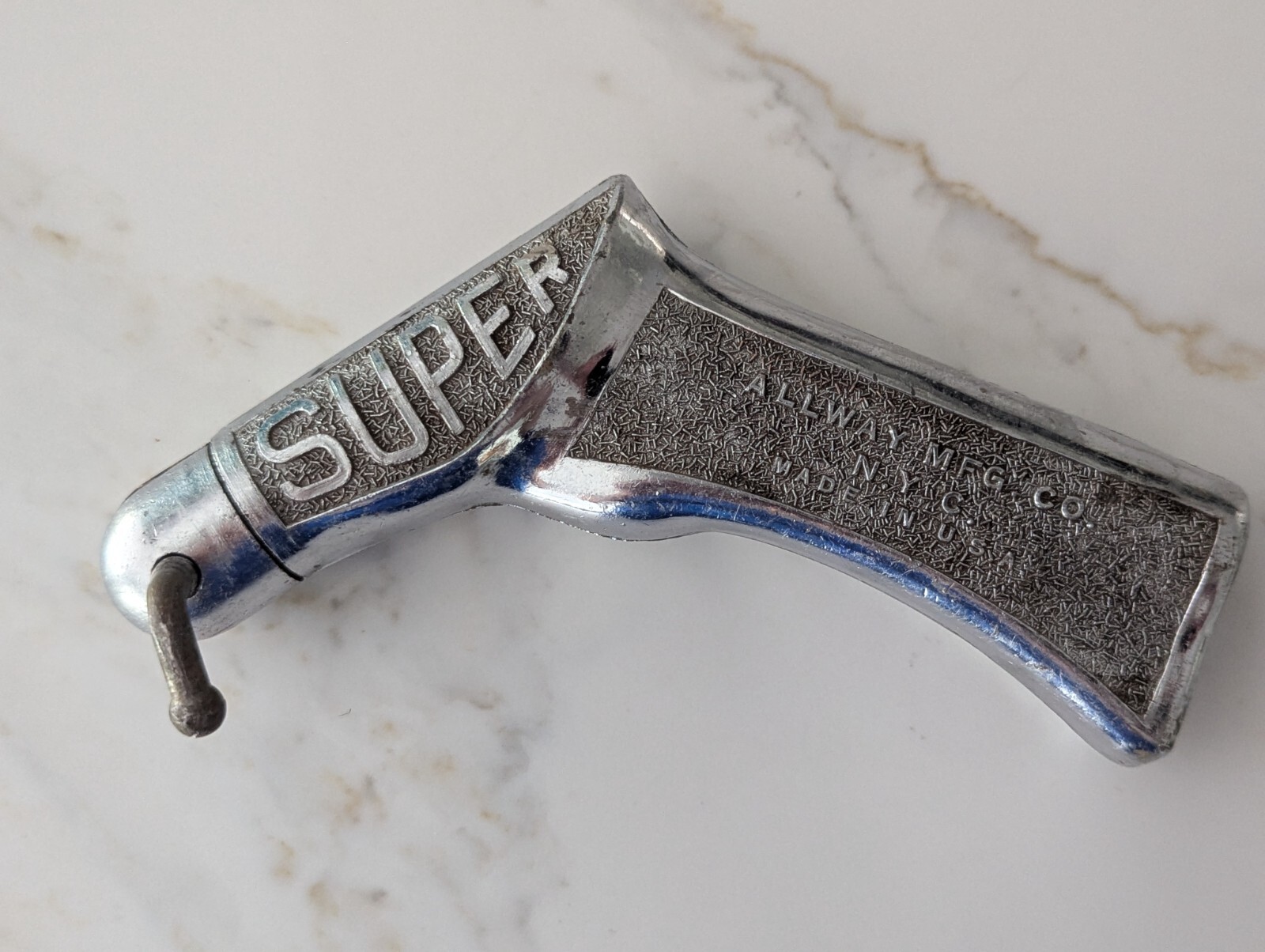 Vintage Allway Super Chrome Handle Pistol Grip 12″ Hand Saw w/Matching Blade