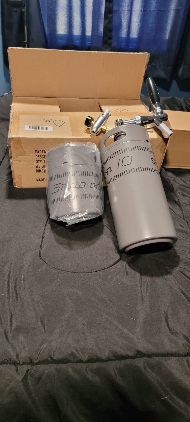 Snap On Growler Set Dark Titanium 122 oz and 68 oz