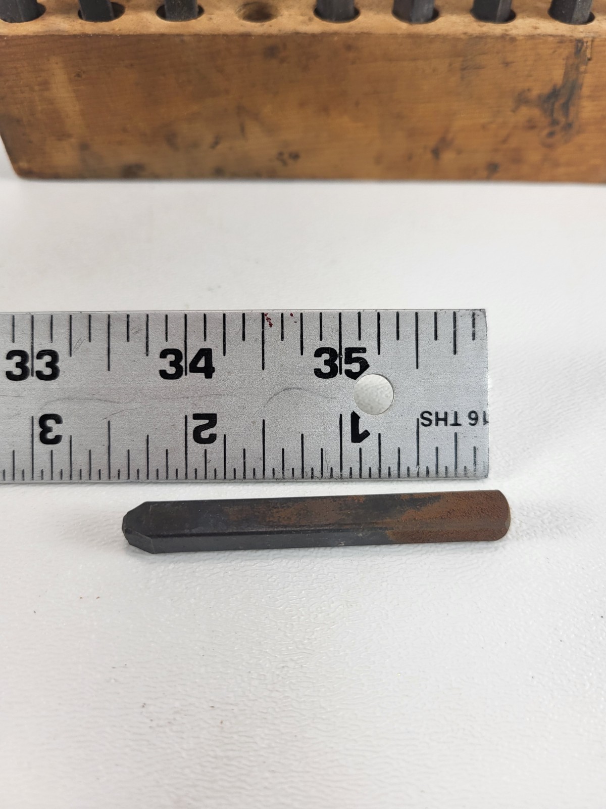 Antique Steel Letter Tool Punch Stamping Set With Original Wooden Box