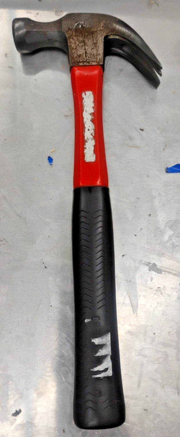 16oz Claw Hammer Orange And Black