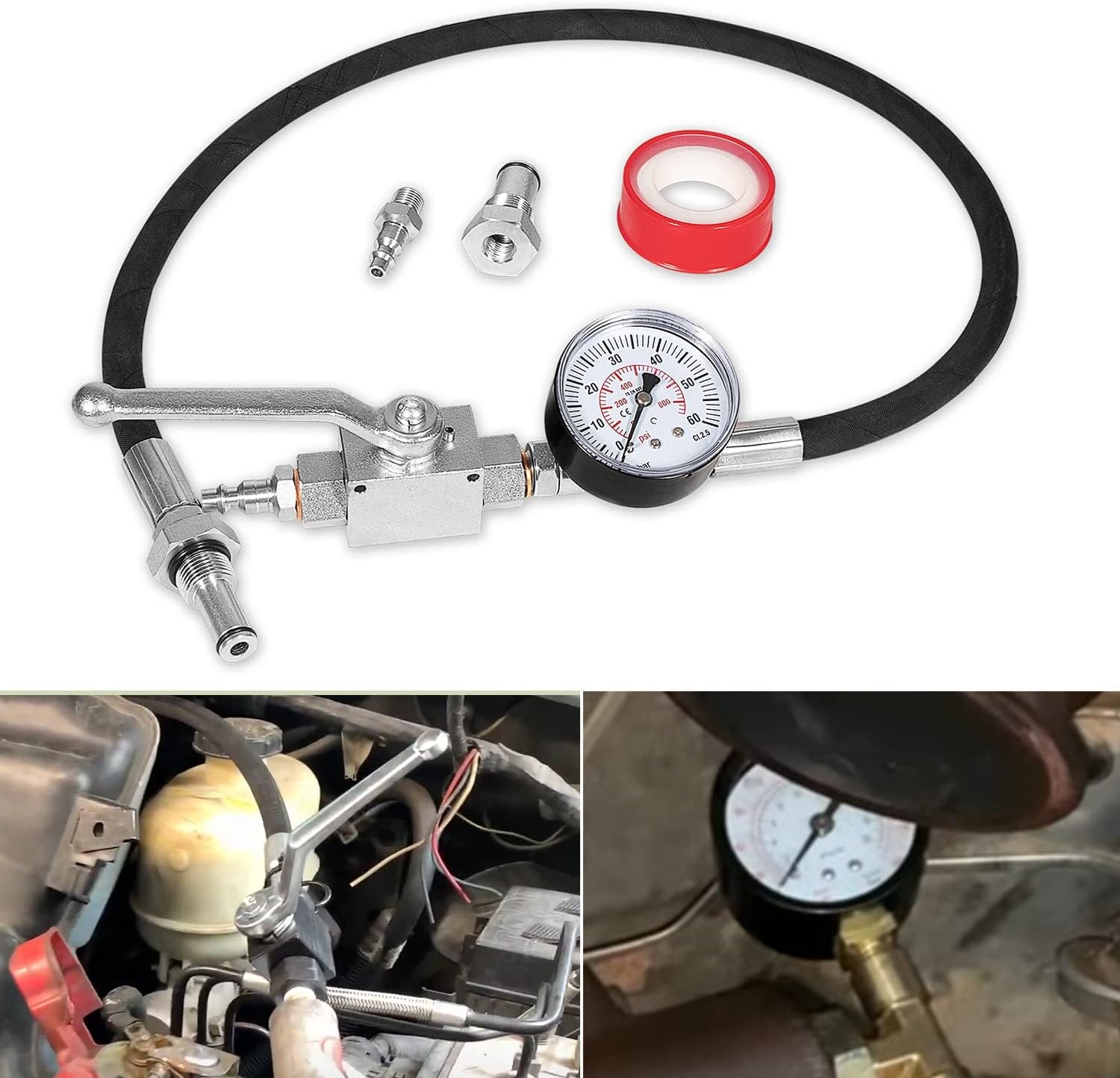Ford F250 F350 6.0L & 7.3L Powerstroke Hpop Test Tool, High Pressure & Air Leak