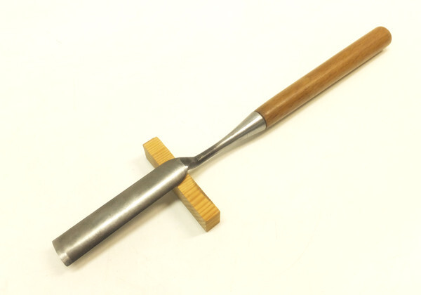 Japanese Chisel Sotomaru Kote Nomi 外丸鏝鑿 Blade Width 24mm Full Length 400mm Used