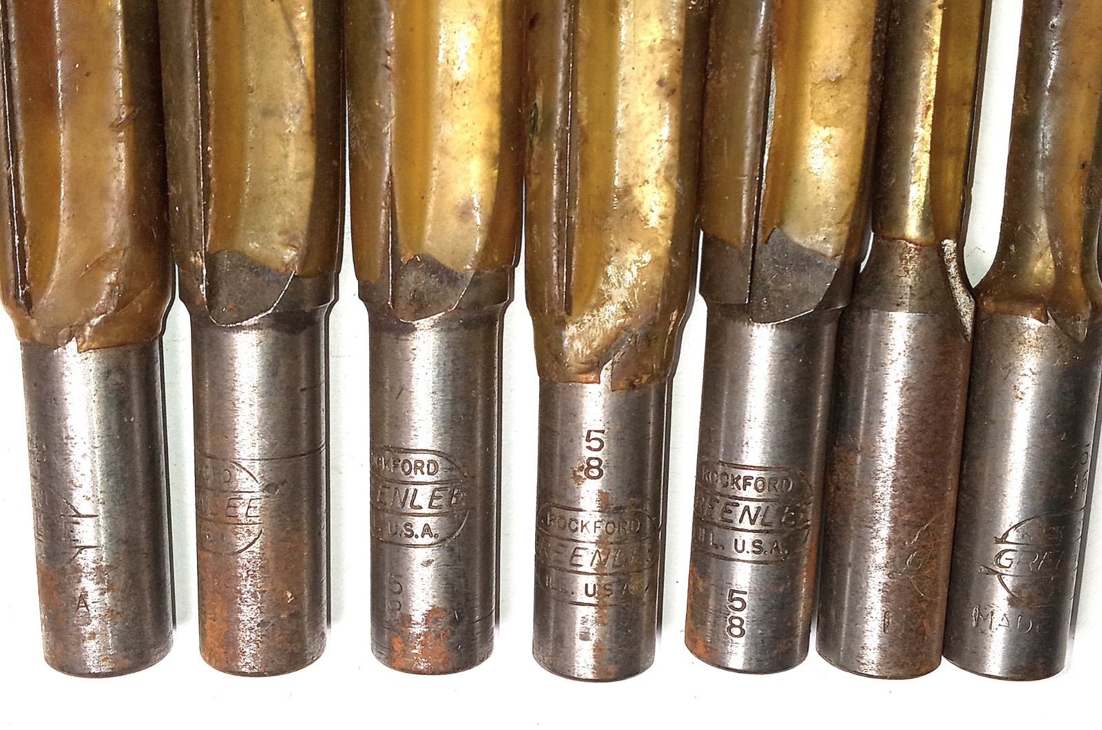 Rockford Greenlee Roouter bits. Made in then U.S.A. Set of 22.