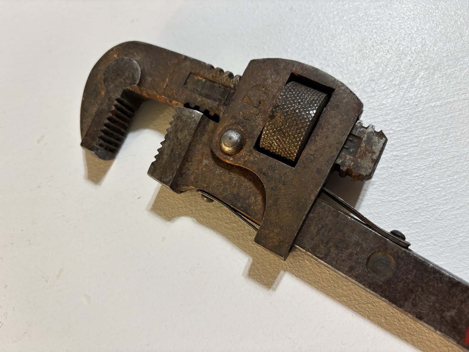 Vintage Dunlap 14” Pipe Wrench Drop Forged Steel Germany Adjustable Tool