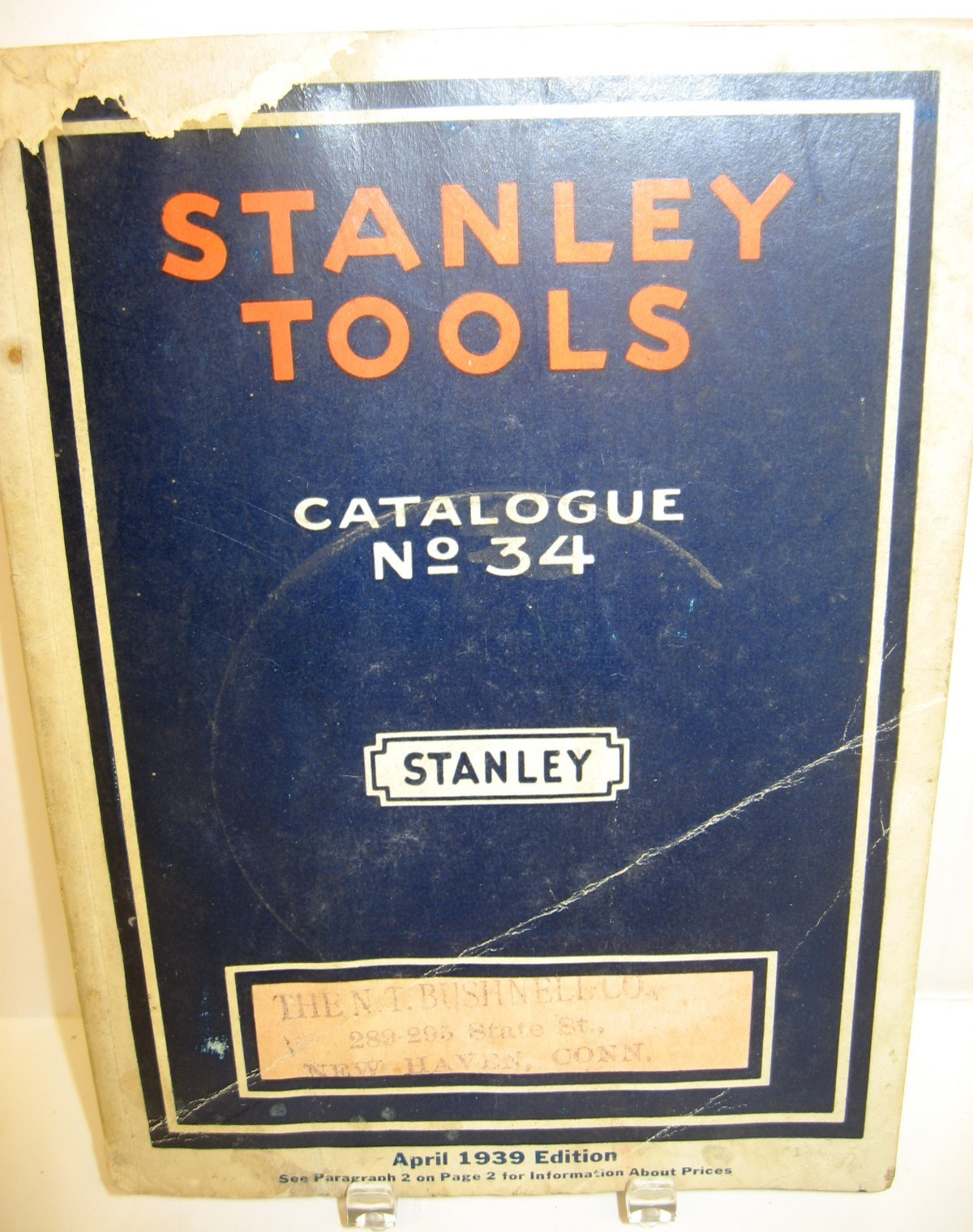 Vintage Stanley Catalog No. 34, April 1939 Edition