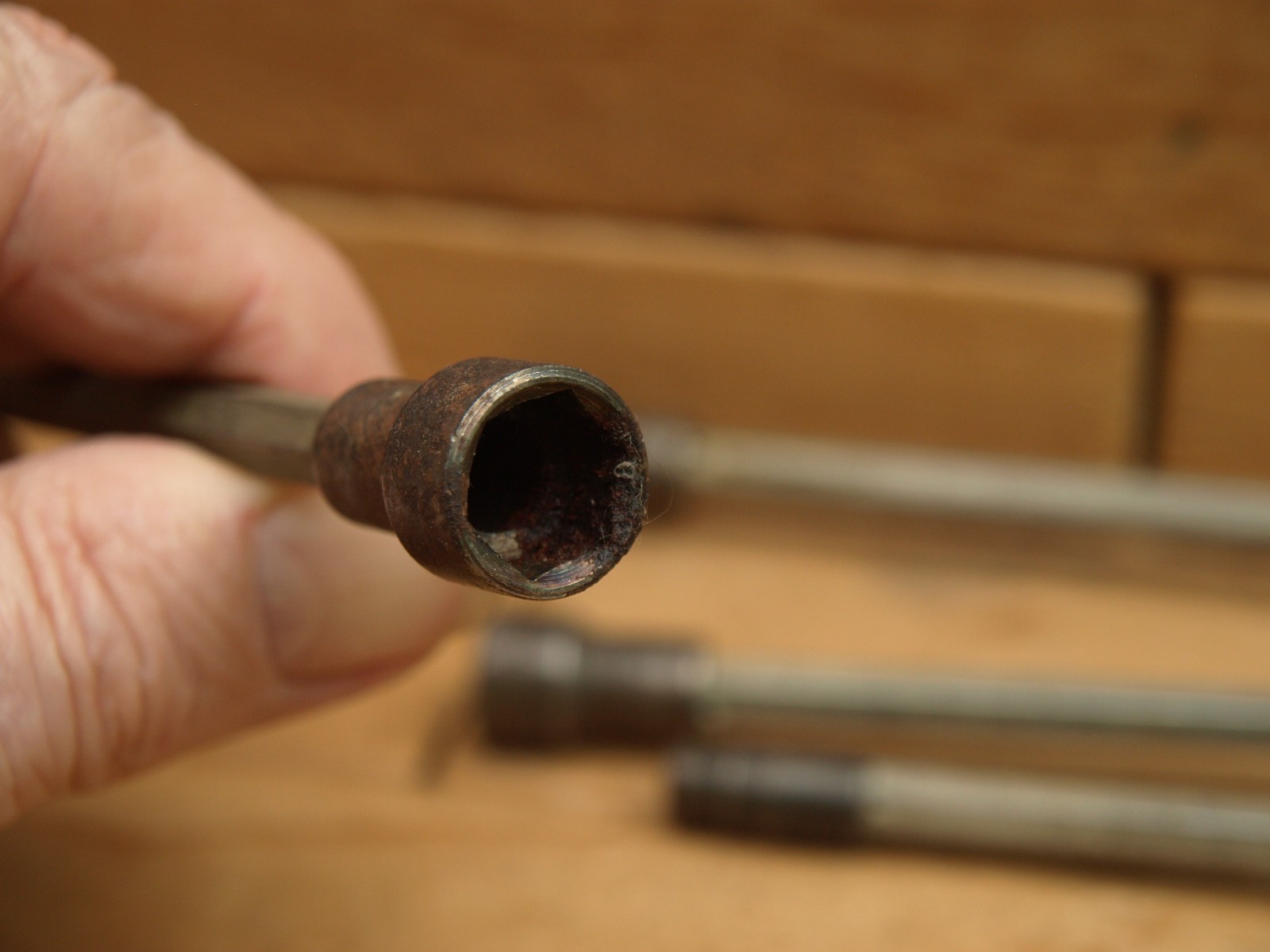 Indestro Long Straight Spinner Type Wrenches x4 Probably Late 1930s to Late 1940