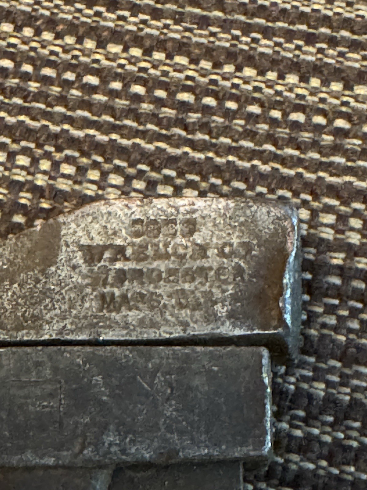 Vintage COES WRENCH CO Monkey Wrench Split Wood Handle Worcester Mass r3s2