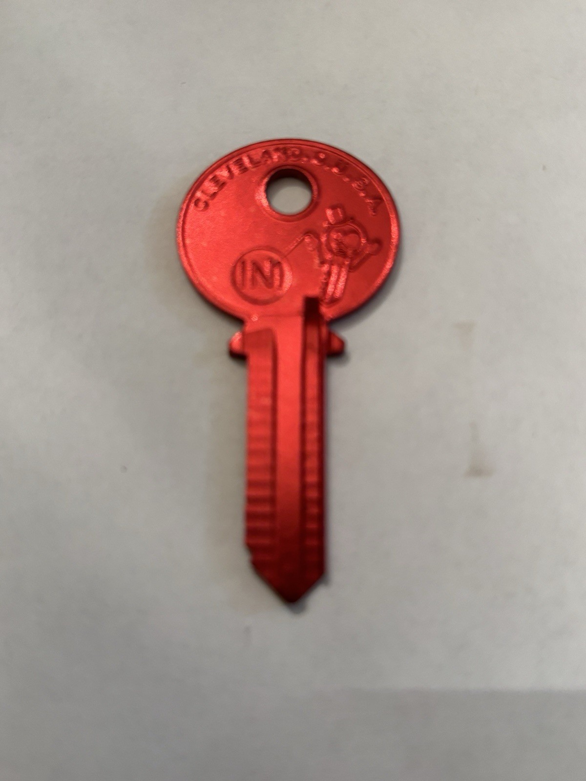4 Vintage ‘50’s Cabinet/office/GM IGN.The IN1 RED Aluminum Key blank aka 1054F