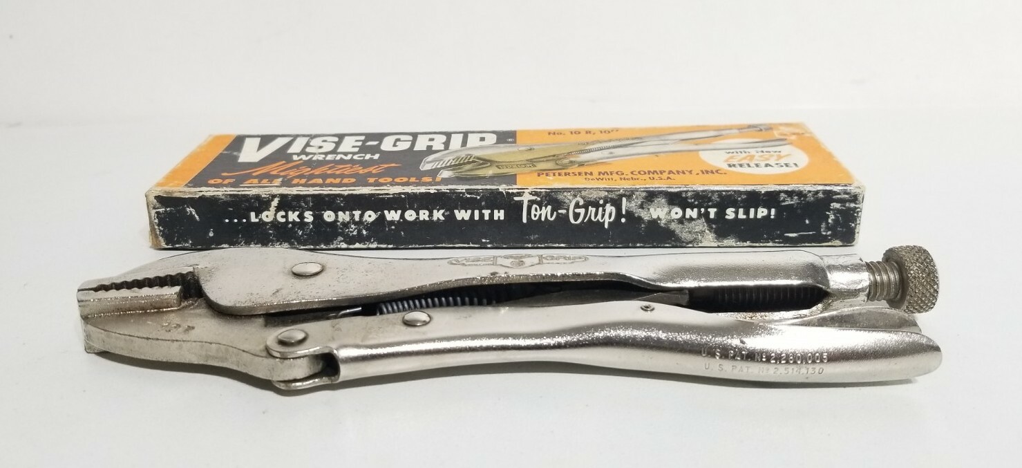 Vintage Petersen Mfg Company, Inc. No. 10 R Vice Grip Locking Pliers 10″ ☆ New ☆
