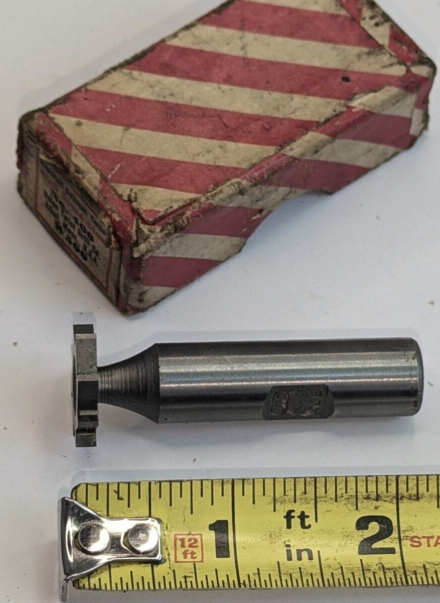 W500 Woodruff Key Seat Cutter, Union Twist Drill Co. No.408 High Speed Steel