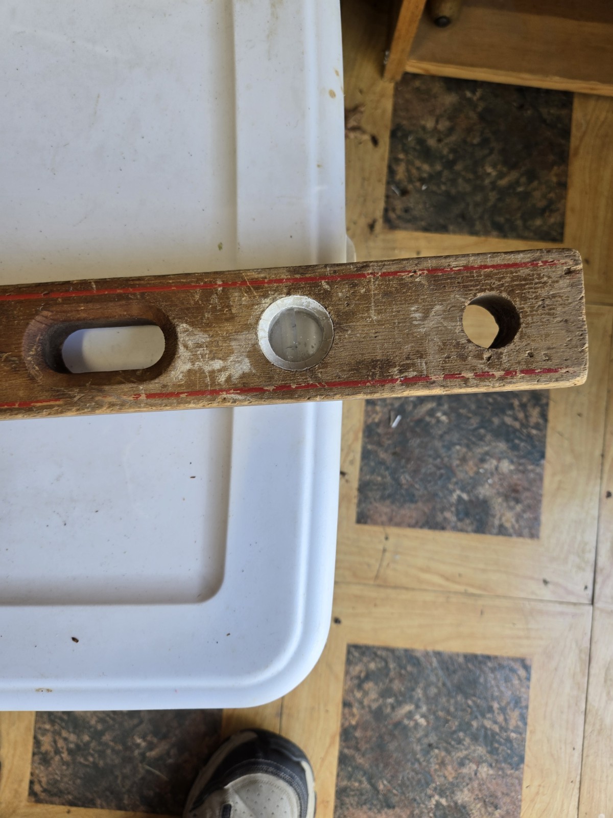 Vintage 24 Inch Wood Level With Manufactures Stamp