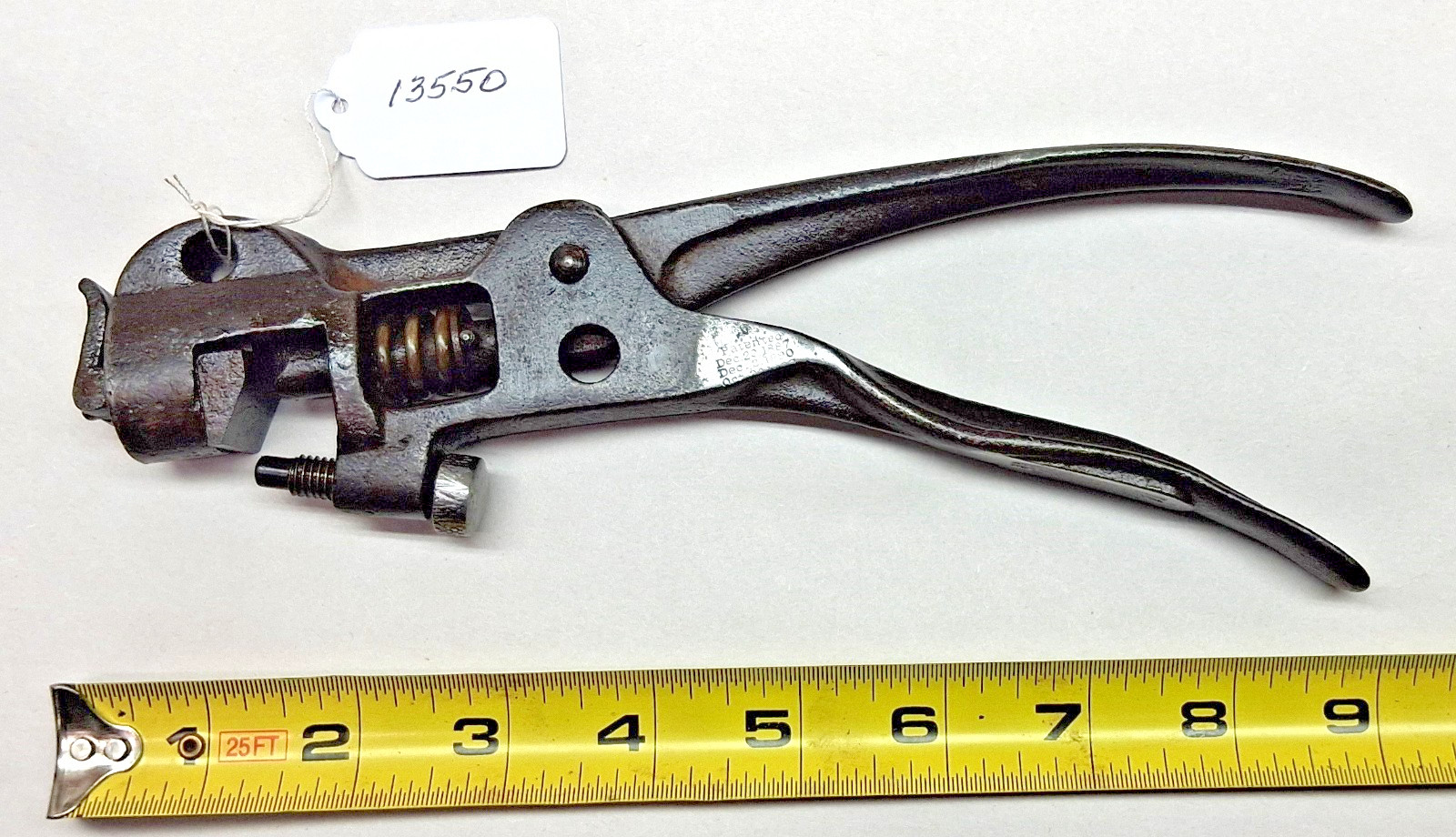 Saw Set, MORRILL’S Vintage Large Tooth Hand Saw Tooth Setter, Pat’d 9-21-1897