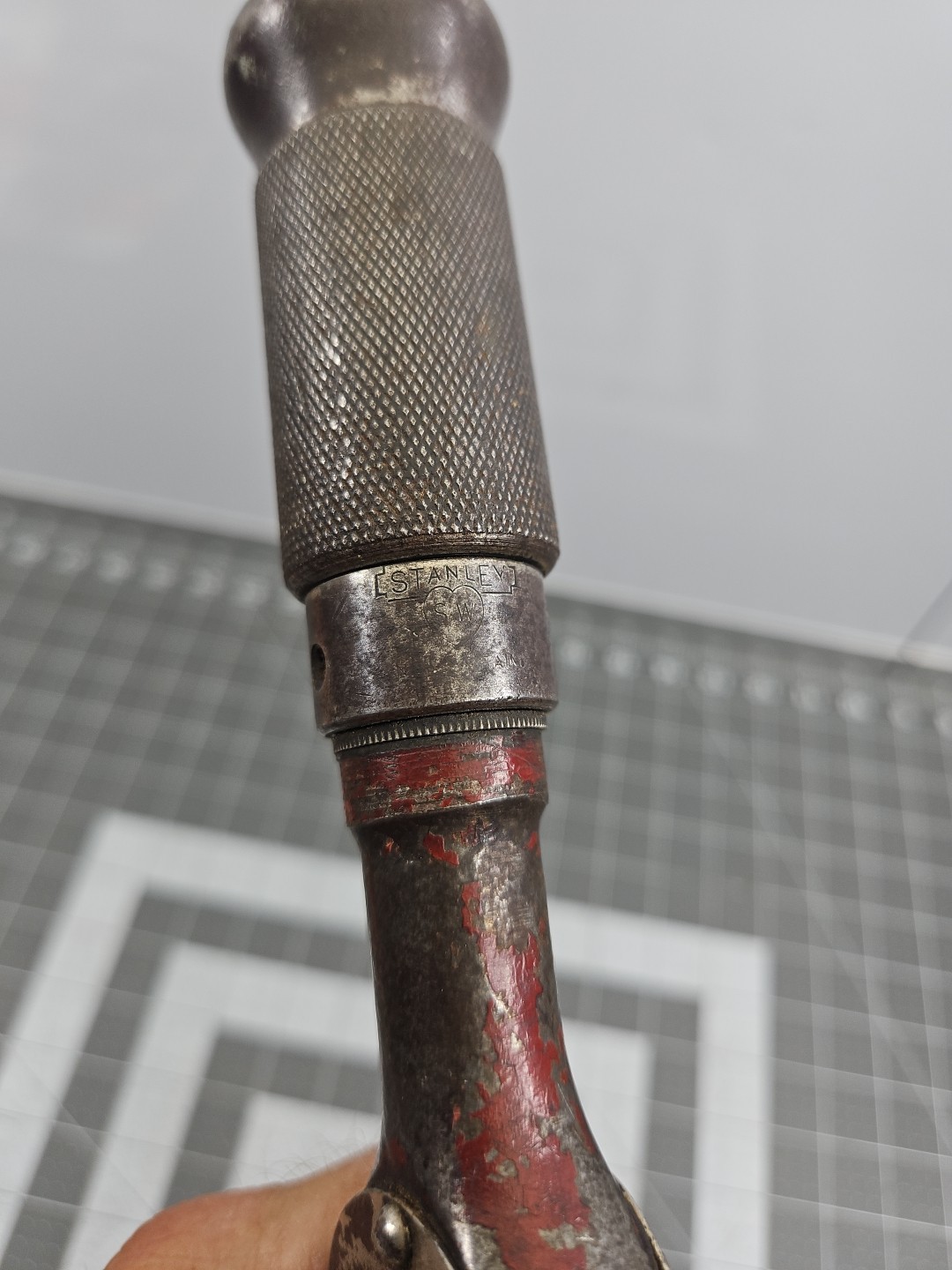 Stanley John S. Fray & Co. #100 Corner Bit Brace Hand Drill 1900’s Working Vtg