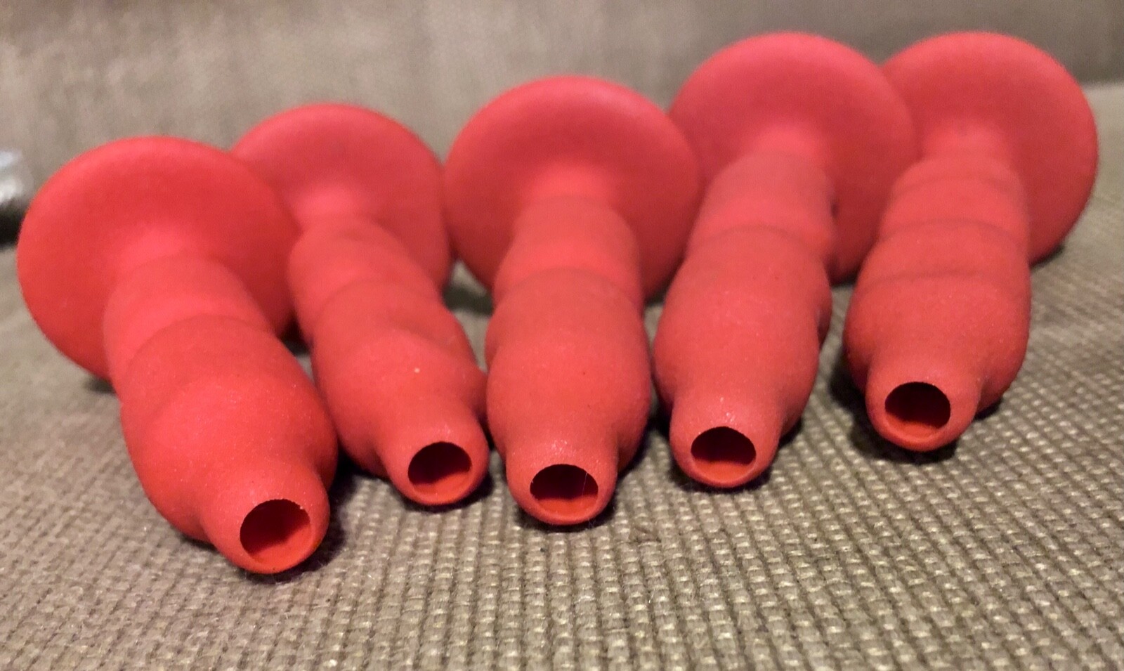 NOS Lot of 5 Vintage Mayhew Chisel / Punch Cushion Holders Hand Guard 5/16″ Hex