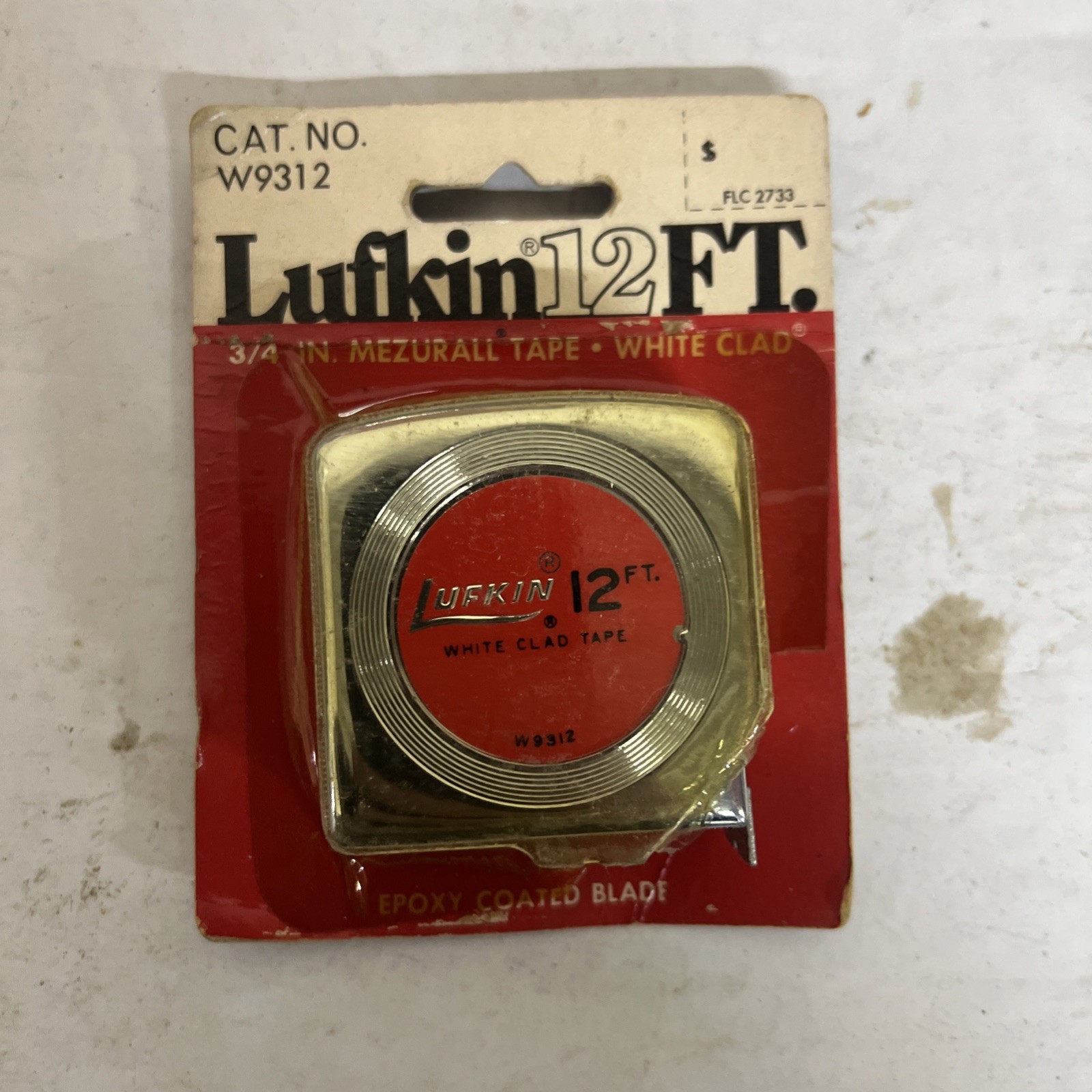 Vintage Lufkin 12ft Tape Measure W9312 New Old Stock USA