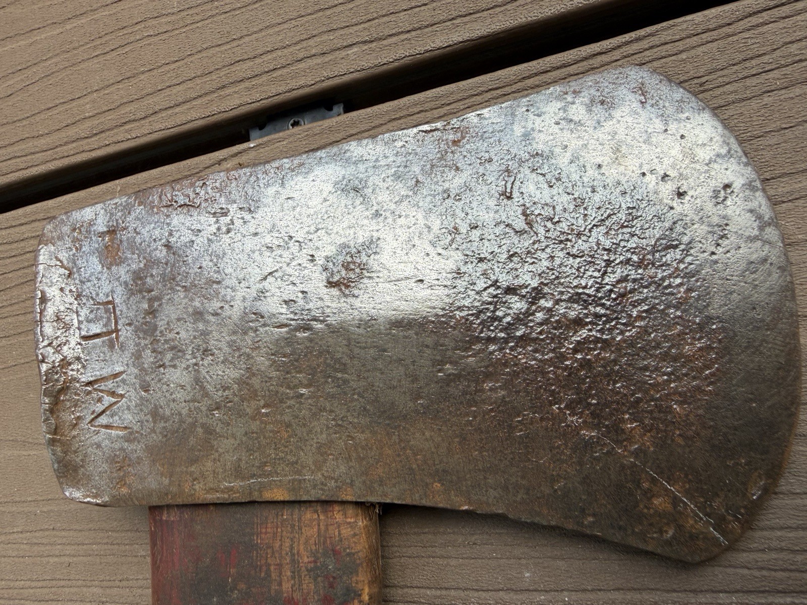 Wedgeway Morley Bros Saginaw MI 36” Single Bit Axe Red Handle 4 Lb 14 Oz
