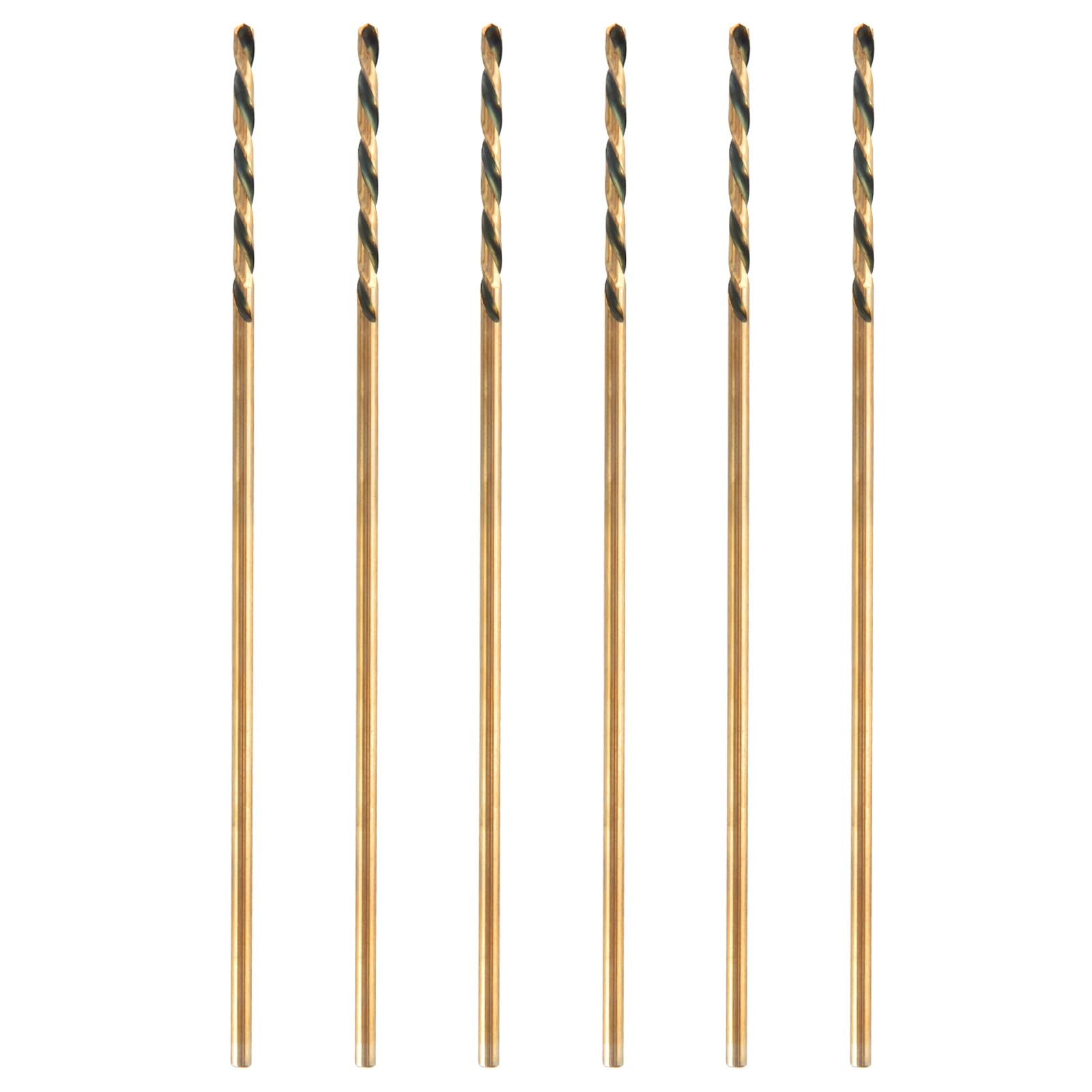 HLOFIZI 1/16 x 6 Inch Extra Long Drill Bits (6 Pack), Aircraft 1/16″