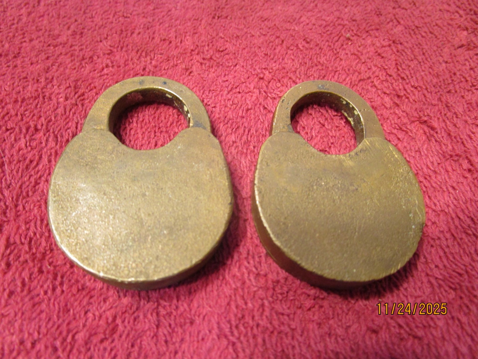 Lot of 2 Vintage Locks Padlocks One Marked Climax New Jersey No Keys