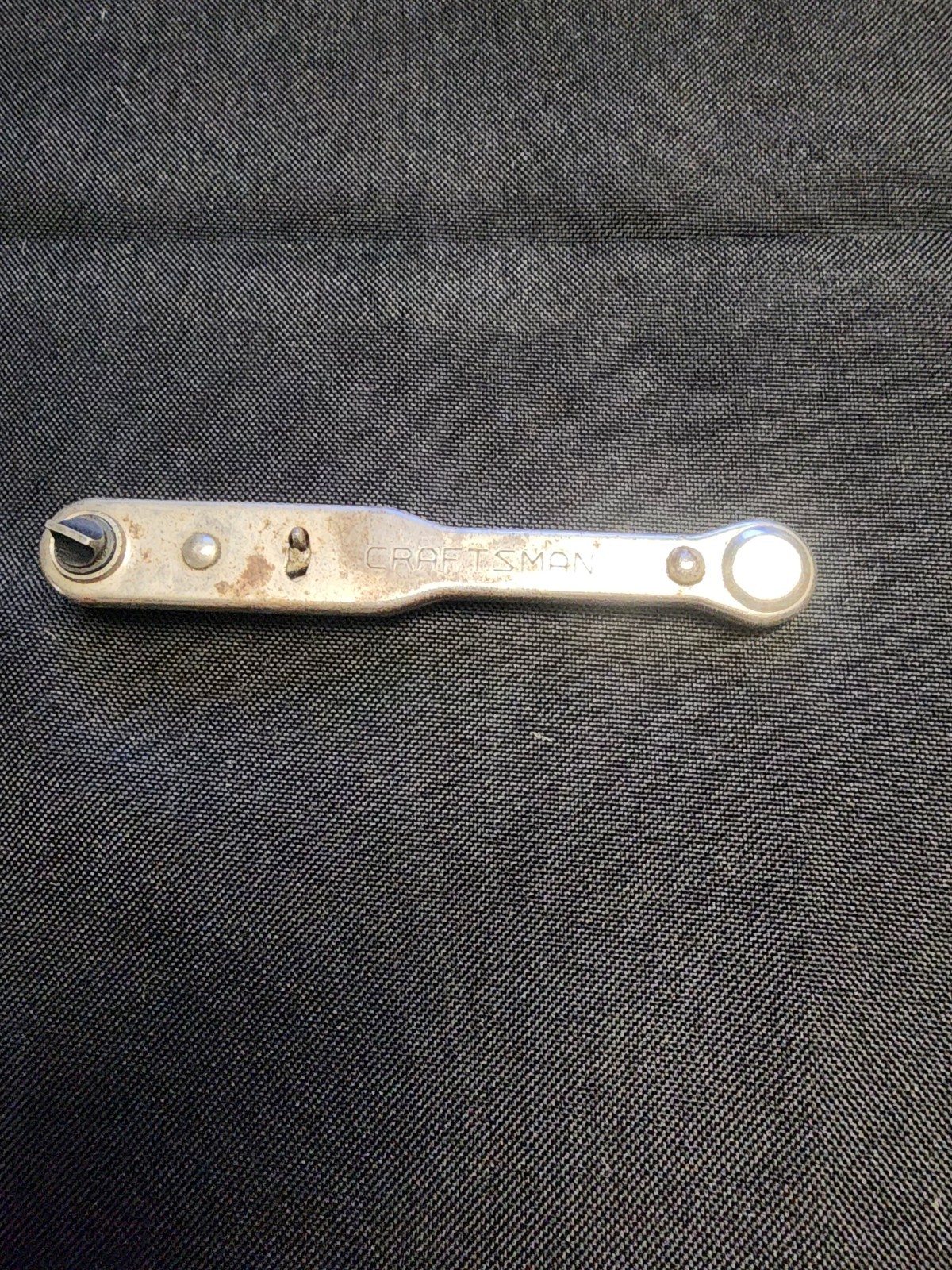 Vintage Craftsman Mini Ratcheting Right Angle Flat Screwdriver Wrench 4117 USA