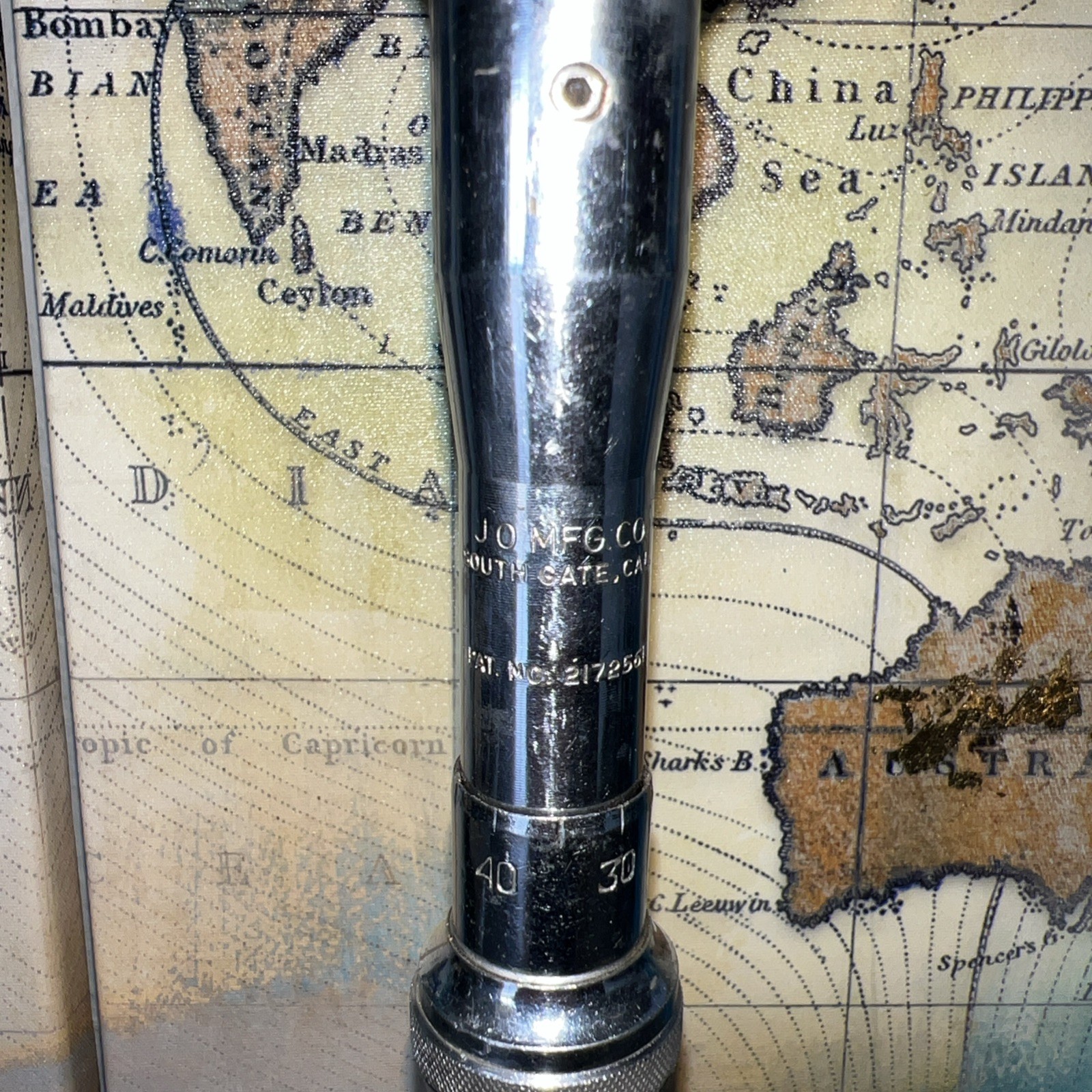 RARE VINTAGE – JO-LINE JOMI 750A SIZE -2 TORQUE WRENCH 3/8” DRIVE Tested