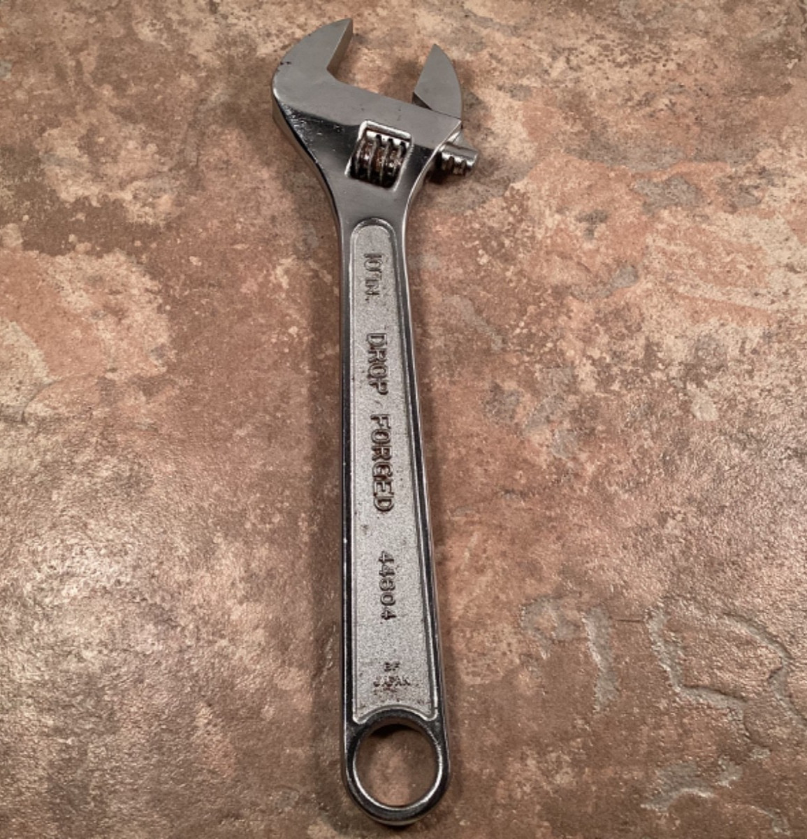 Vtg Craftsman Crescent Wrench #44604 Adjustable 250mm 10 in. Forged Satin Japan