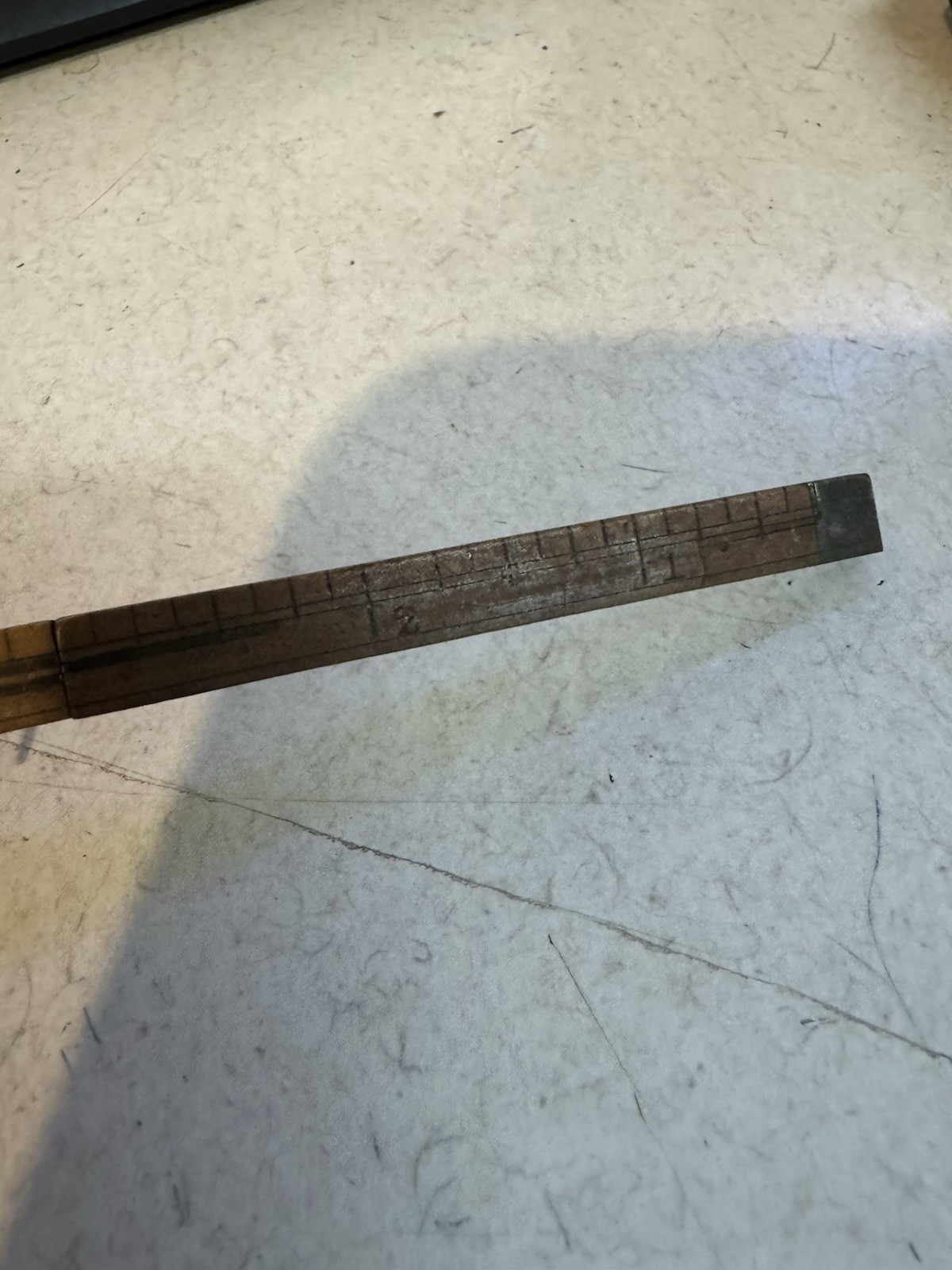 Rare HTF Vintage Stephens & Co. No. 70 Wood Folding Ruler 12”
