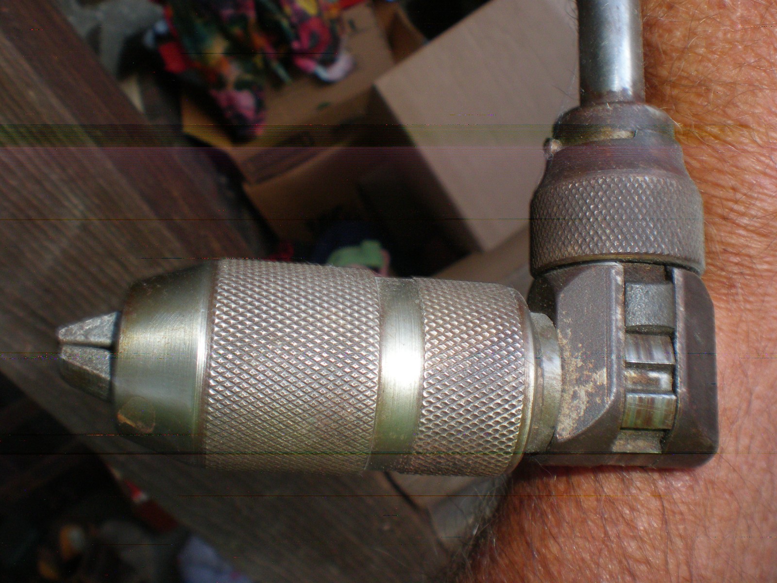 Vintage Defiance Stanley No. 1253 Handyman Bit Brace Hand Drill Woodworker Tool