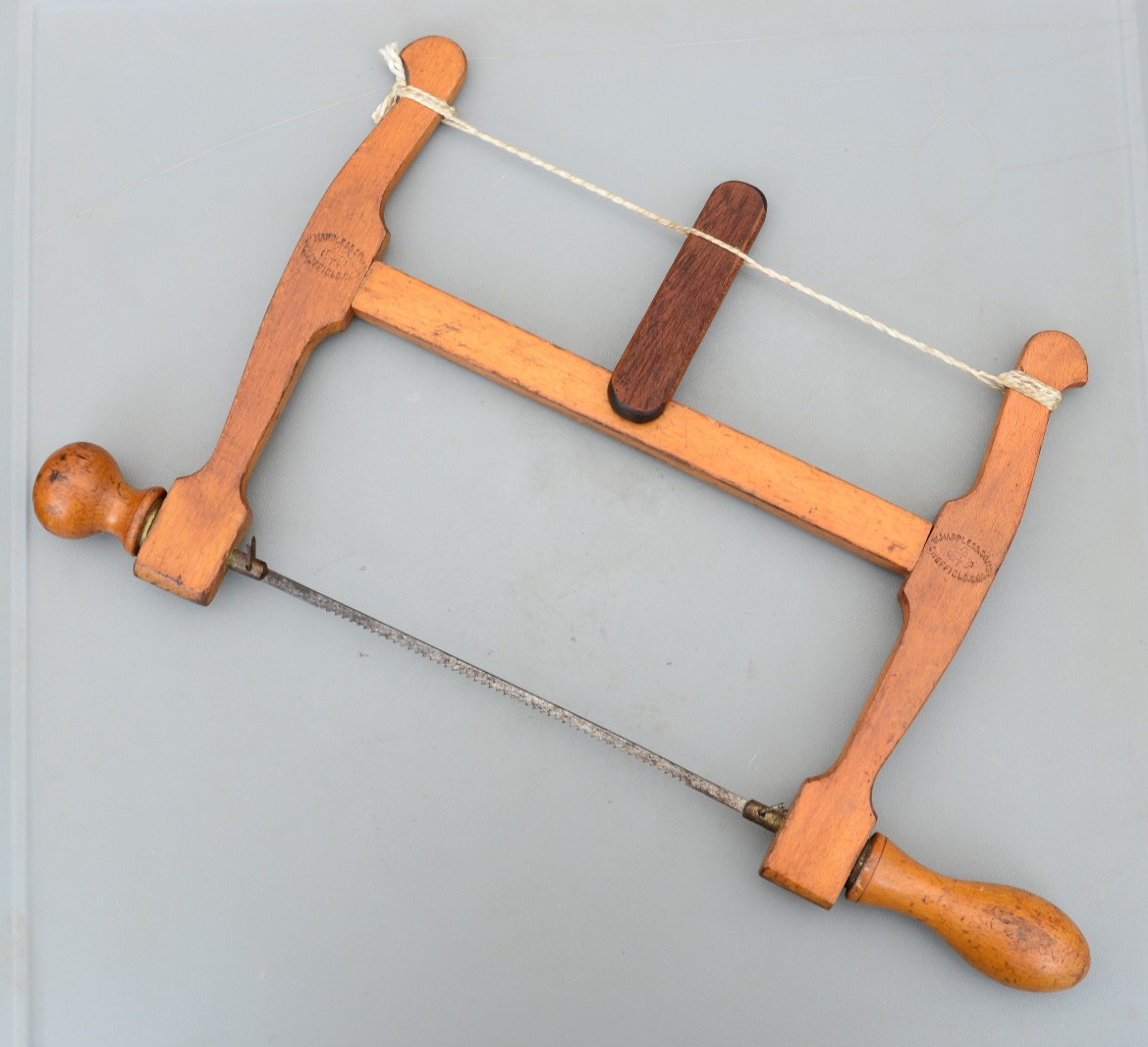 Vintage W.Marples & Son Shamrock Brand Beech Bow Saw