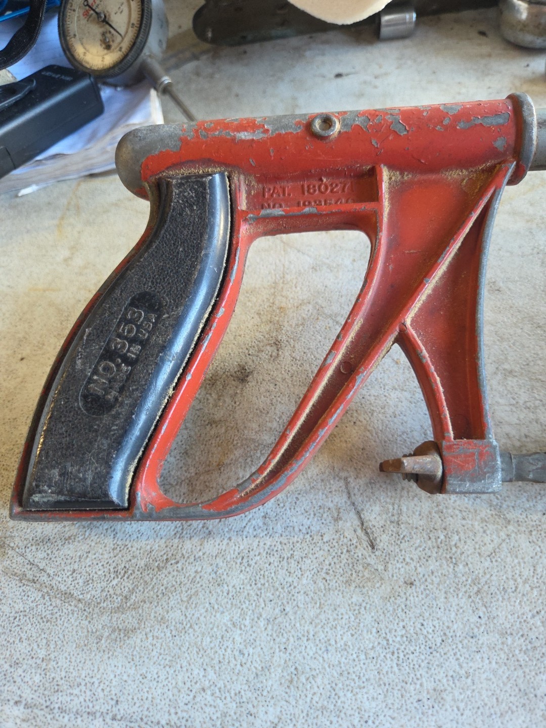 Vintage Proto 353 hack saw – Red and Black Handle USA NICE METAL
