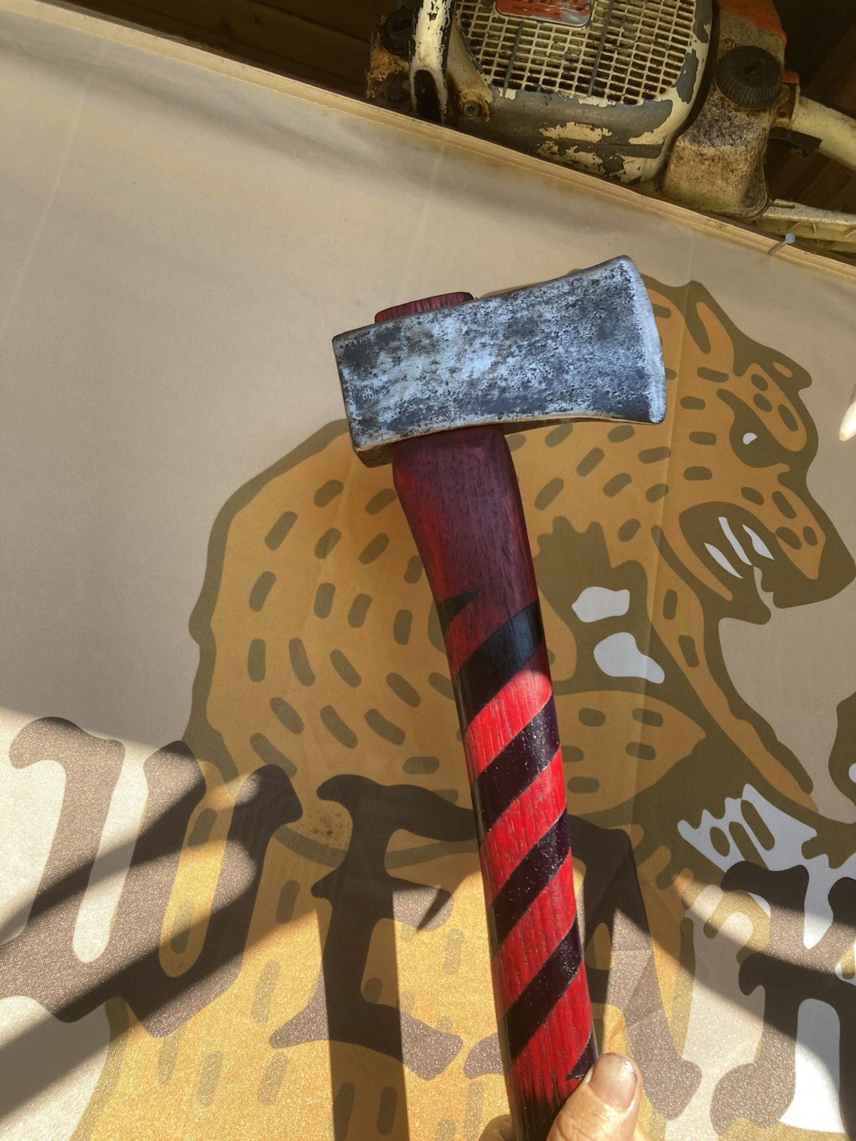 Norway Hatchet, 5 in steel blade, 14 in wood handle, red/black, 2 lb