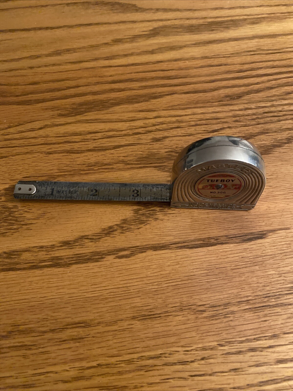 VINTAGE Master TUFBOY 6′ Measuring Tape #306 by Master Rule Co. New York U.S.A.