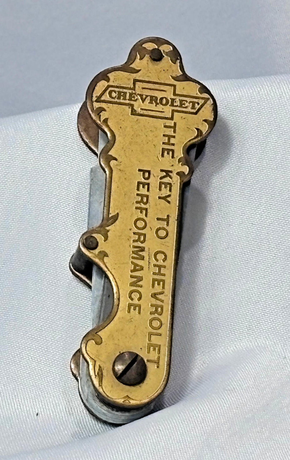 Vtg Chevrolet Kent Moore Co Feeler Gauge The Key to Chevrolet Performance
